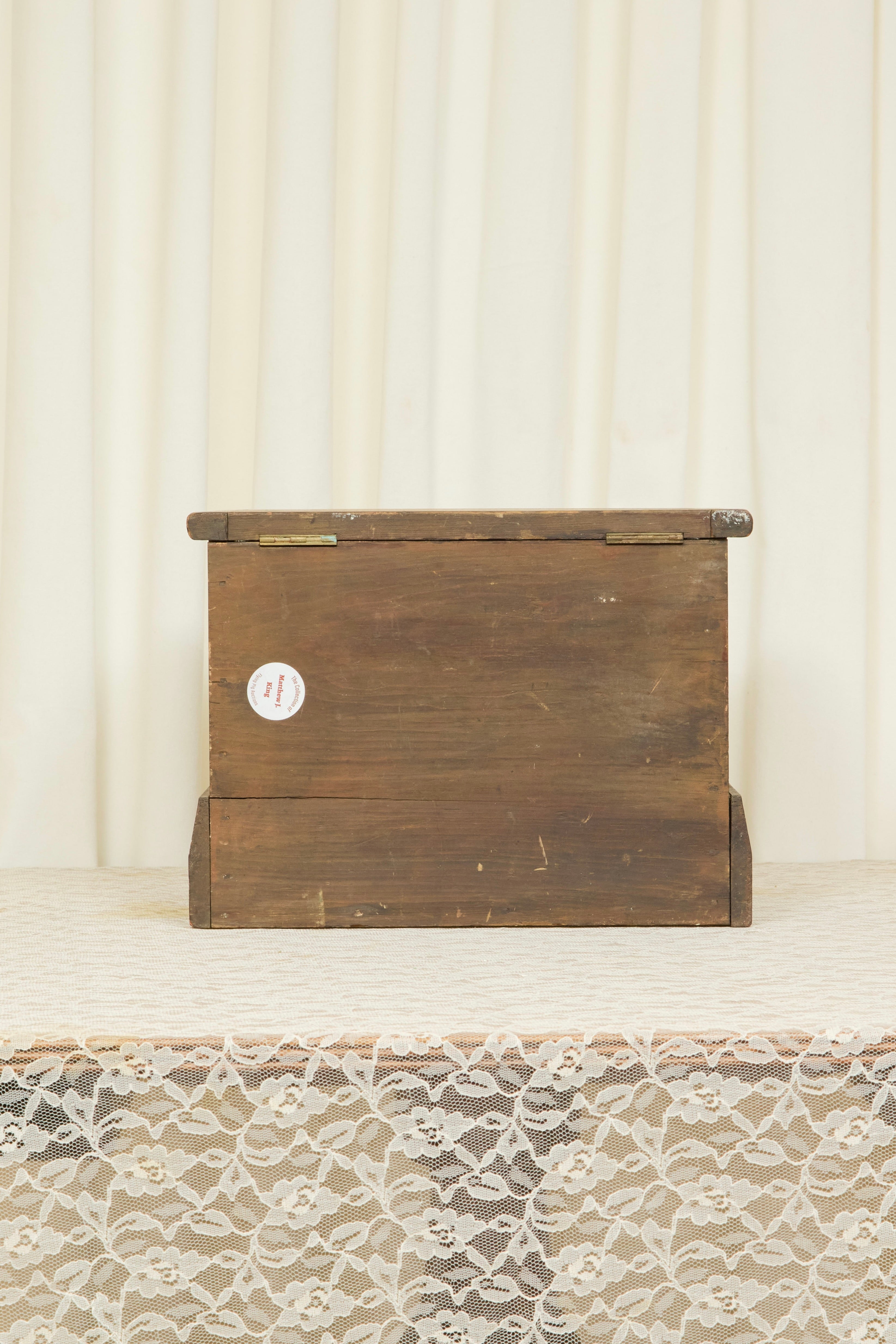 Antique Wooden Box w/Lid