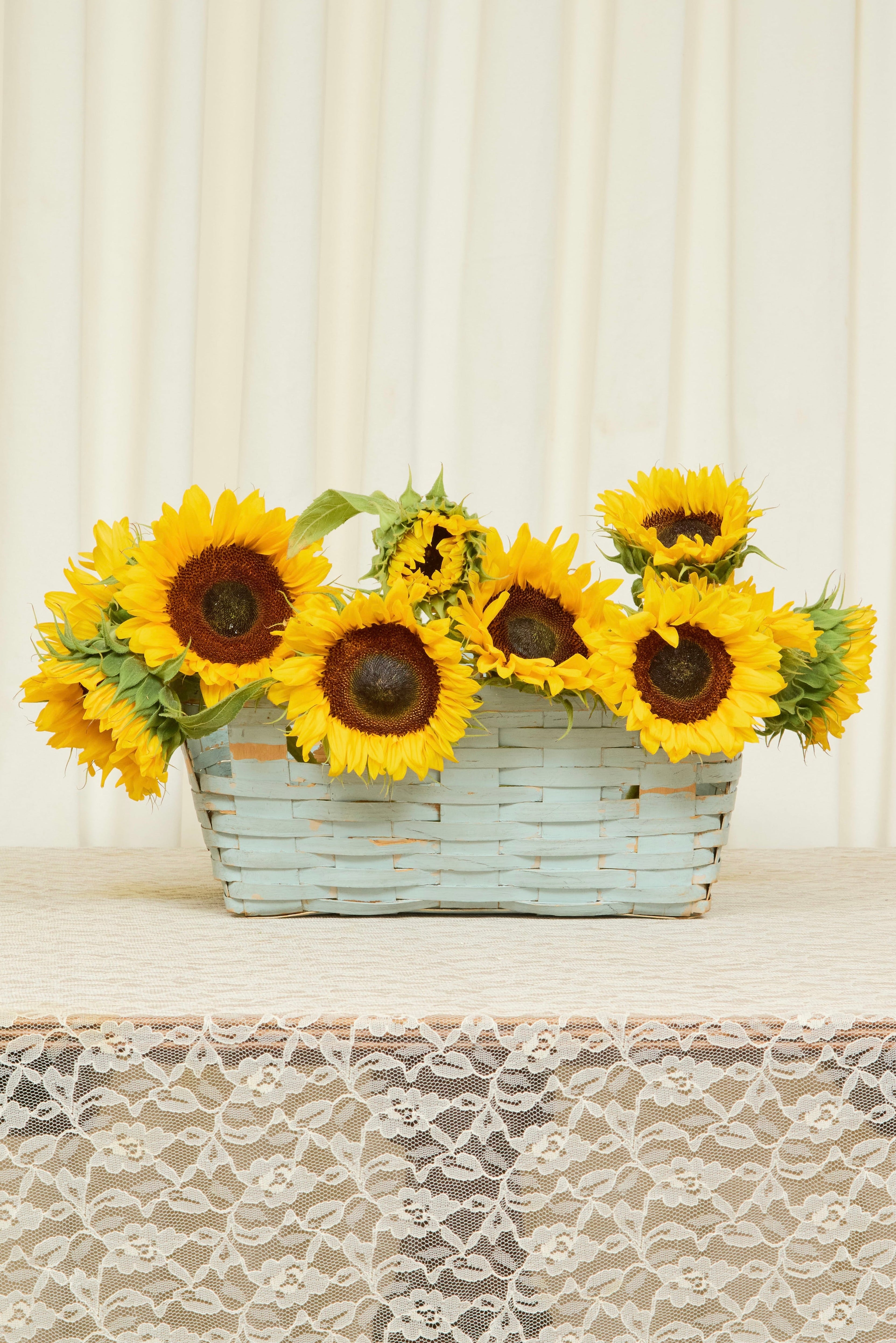 Vintage Painted Basket