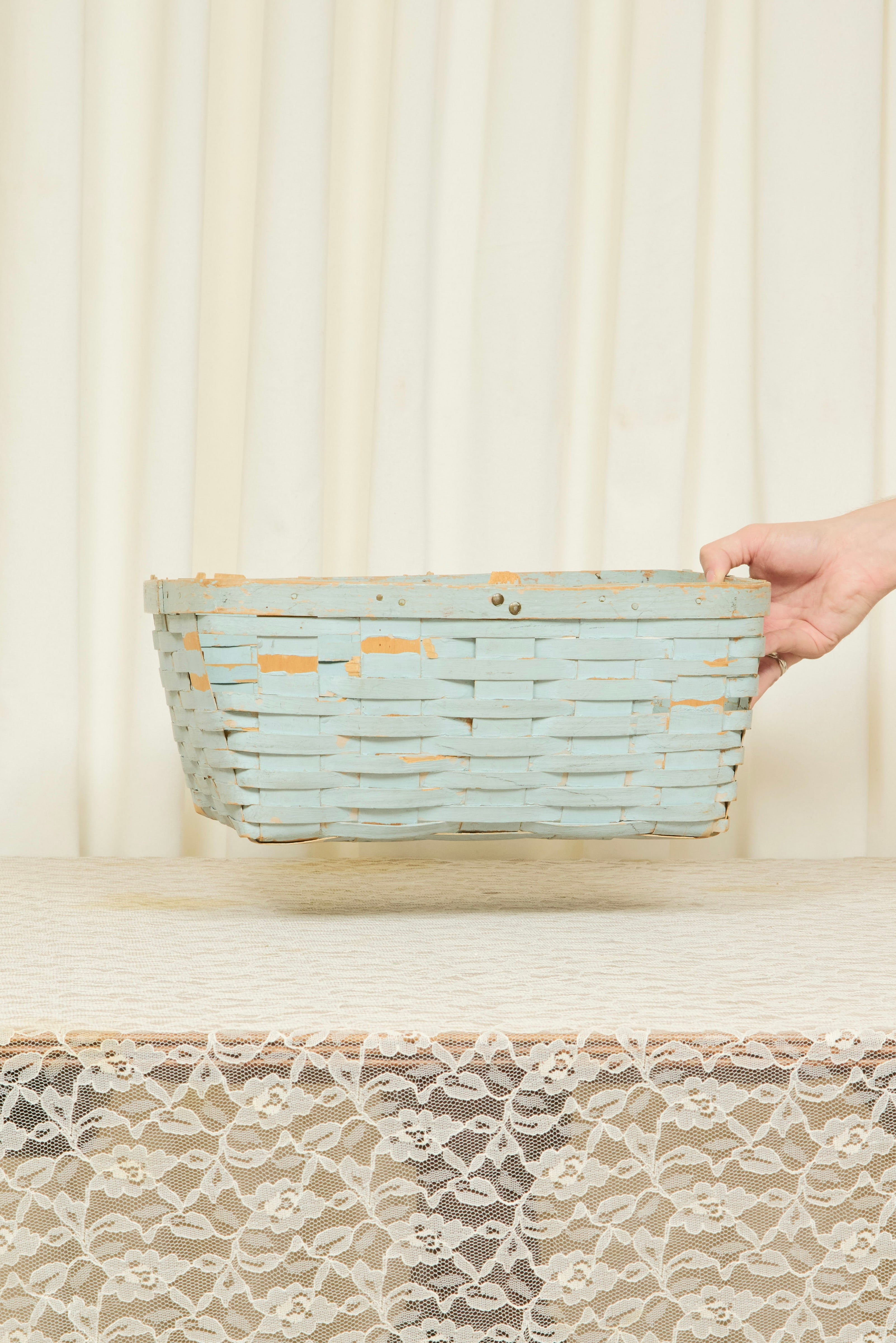 Vintage Painted Basket