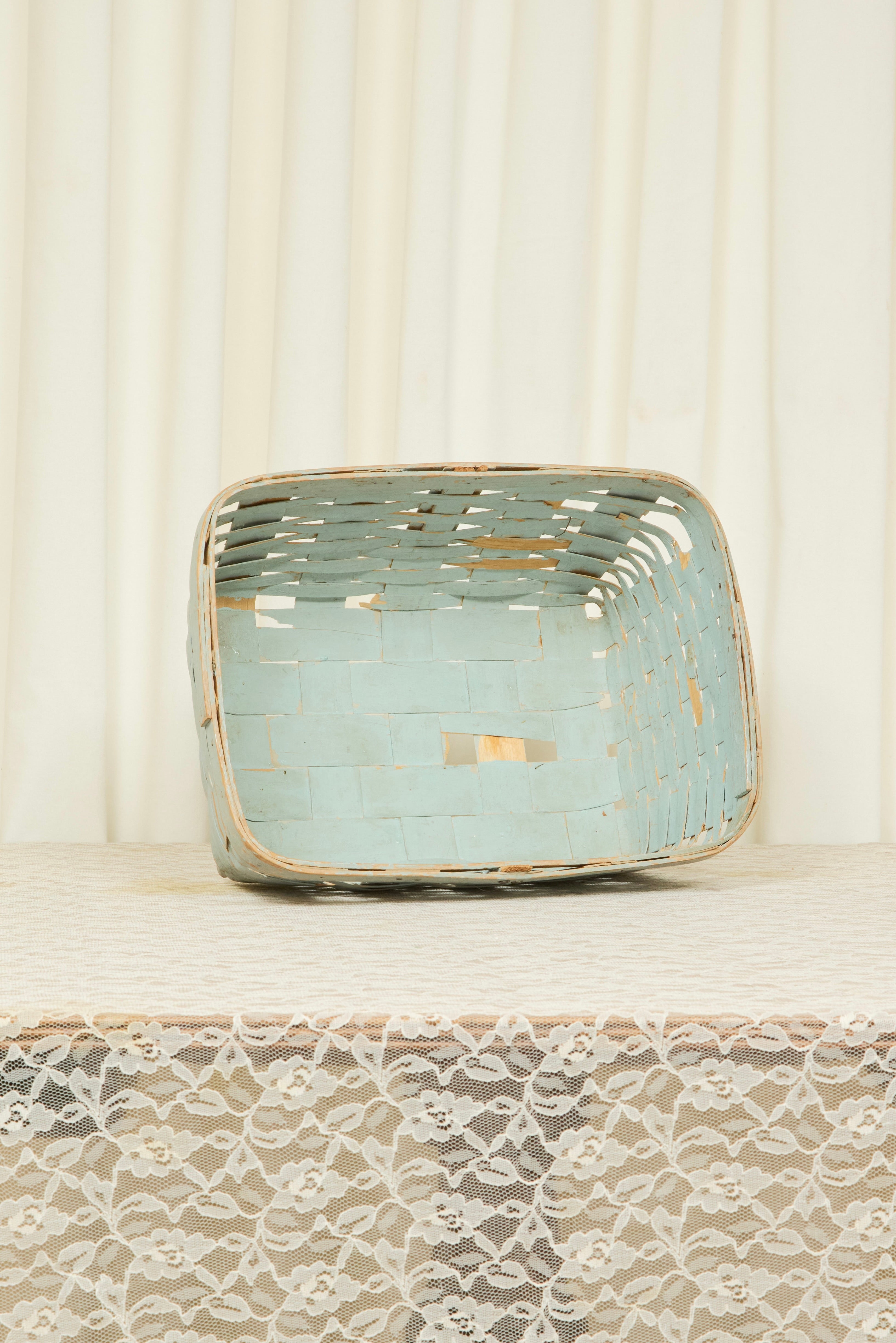 Vintage Painted Basket