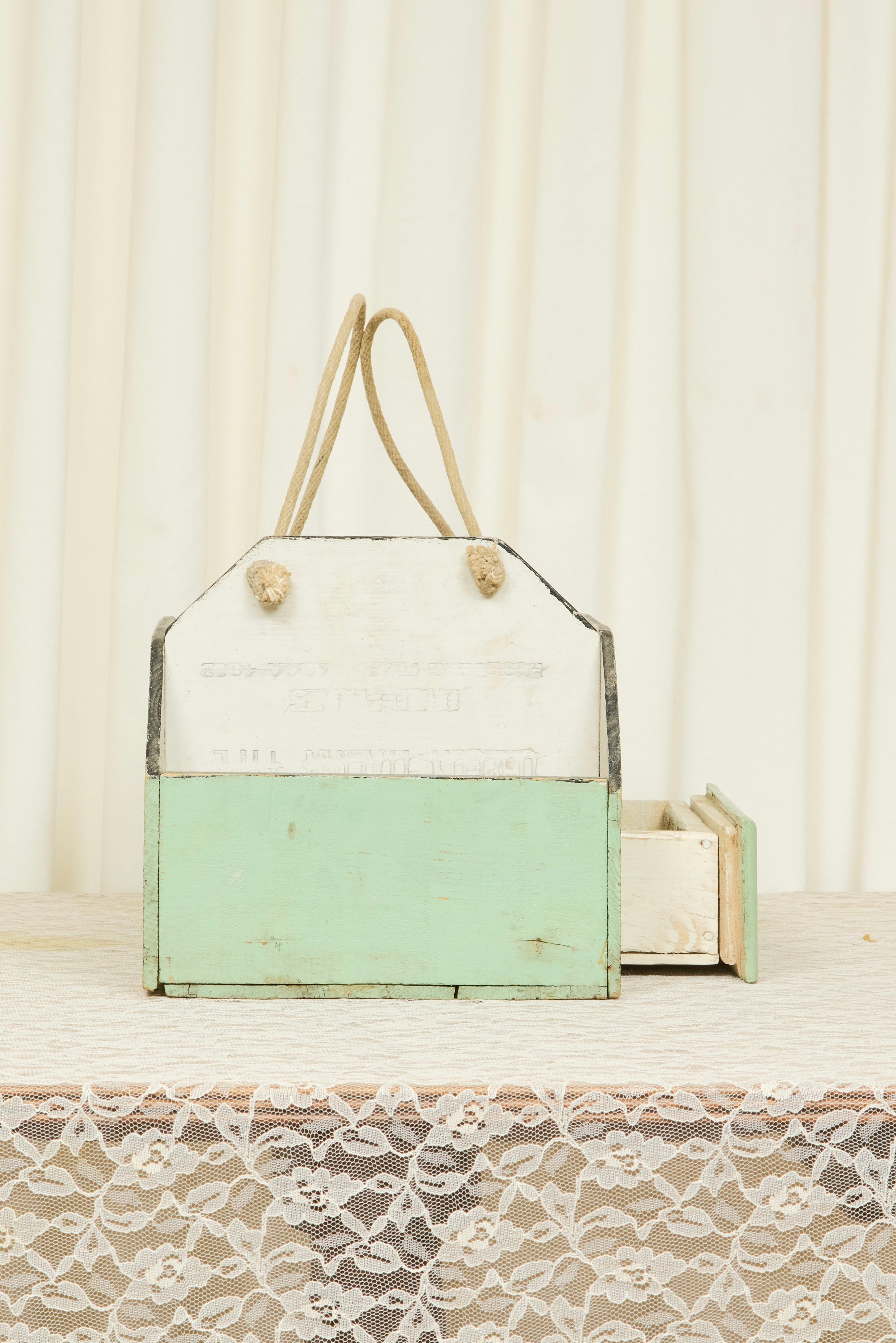 Vintage Folk Art Tool Box