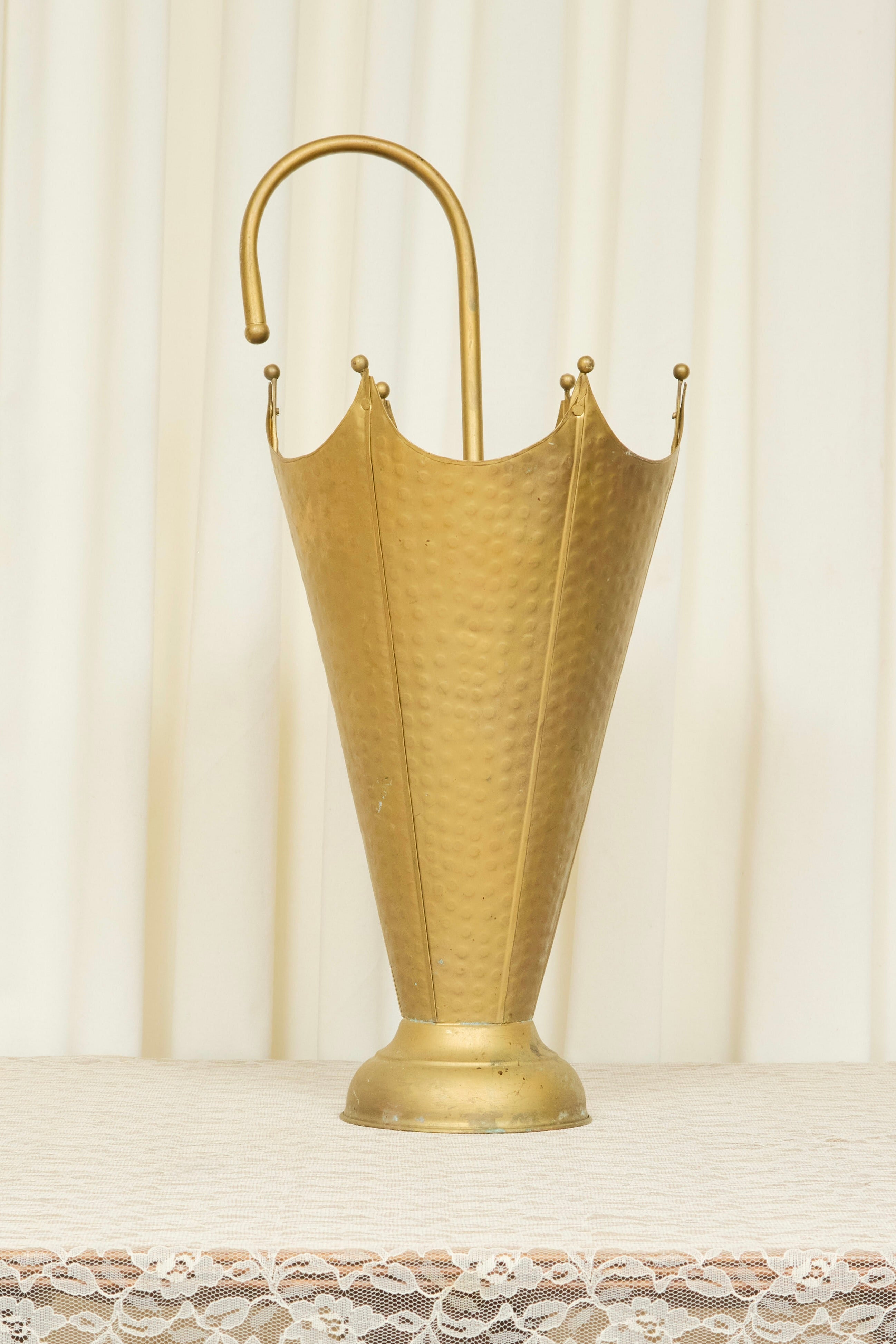 Vintage Brass Umbrella Stand