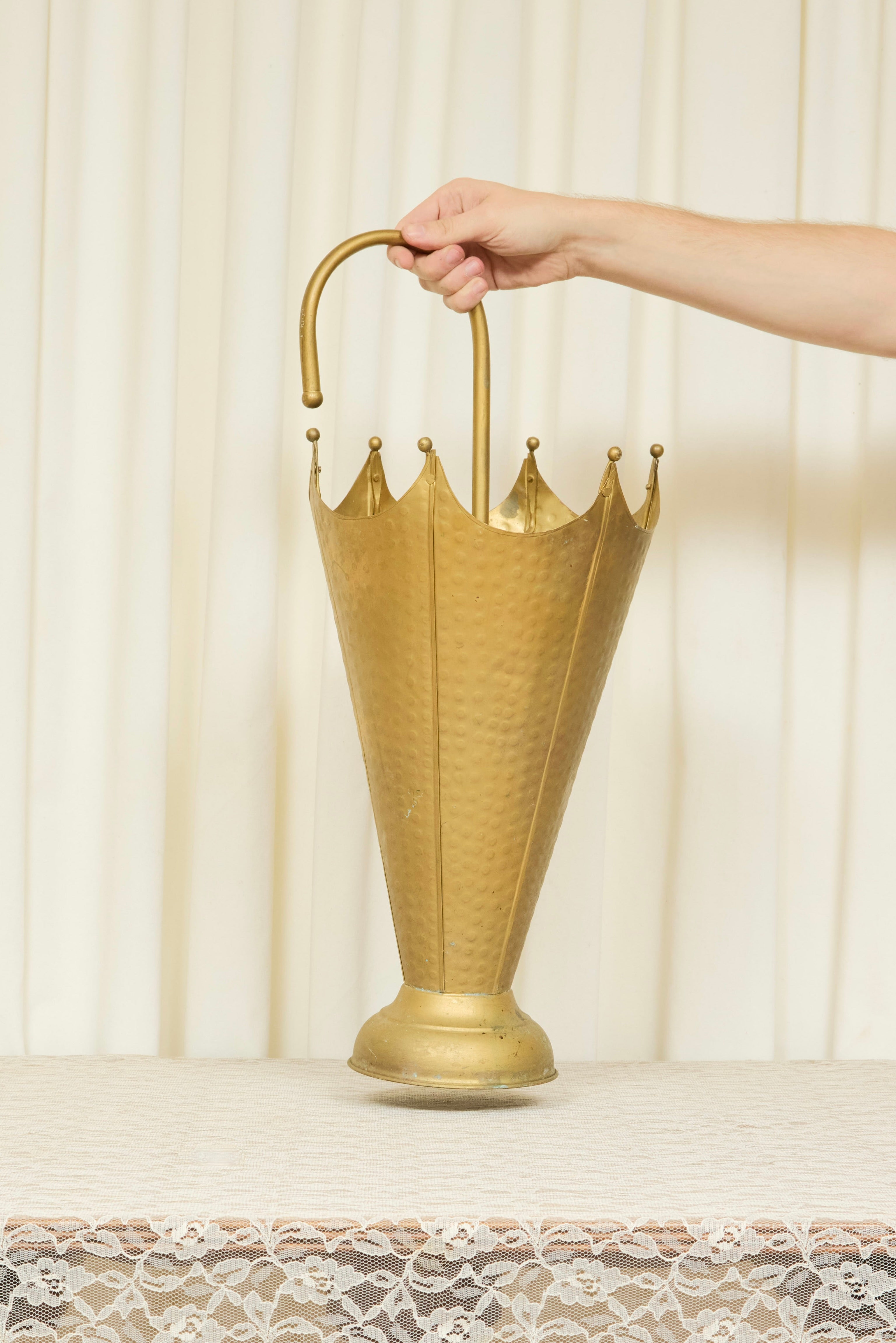 Vintage Brass Umbrella Stand