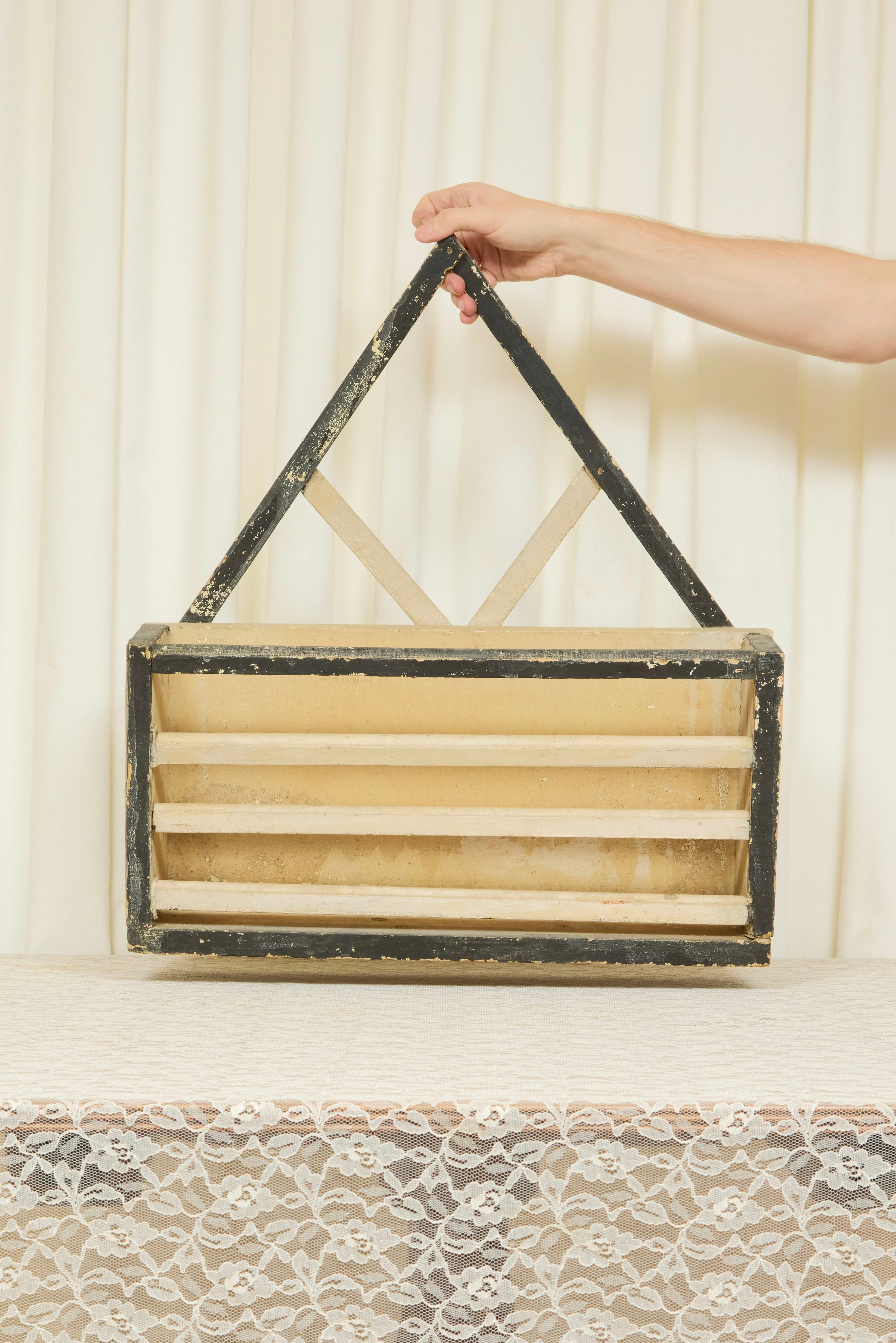 Antique Folk Art Wall Rack