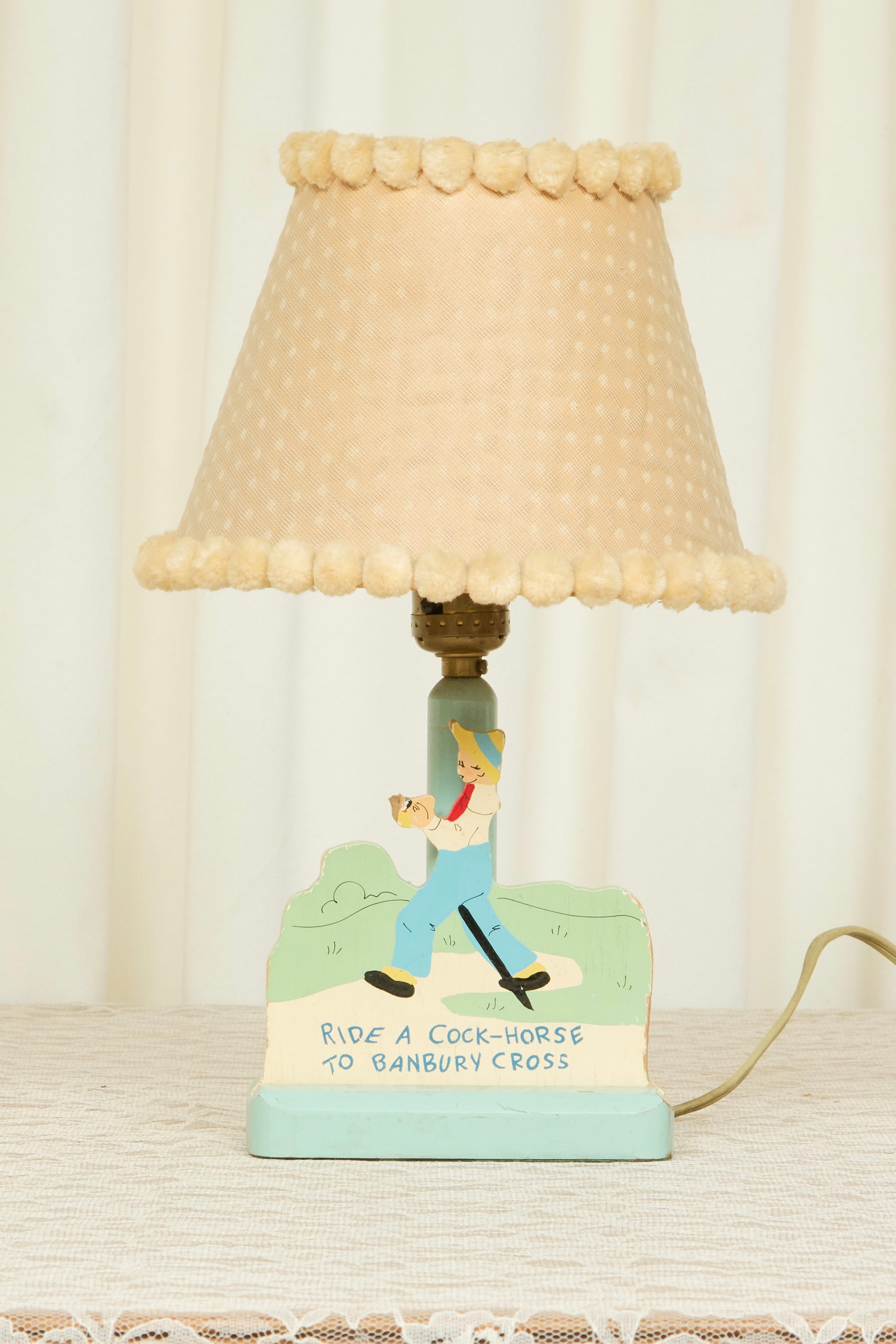 Vintage "Ride a Cock-Horse" Lamp