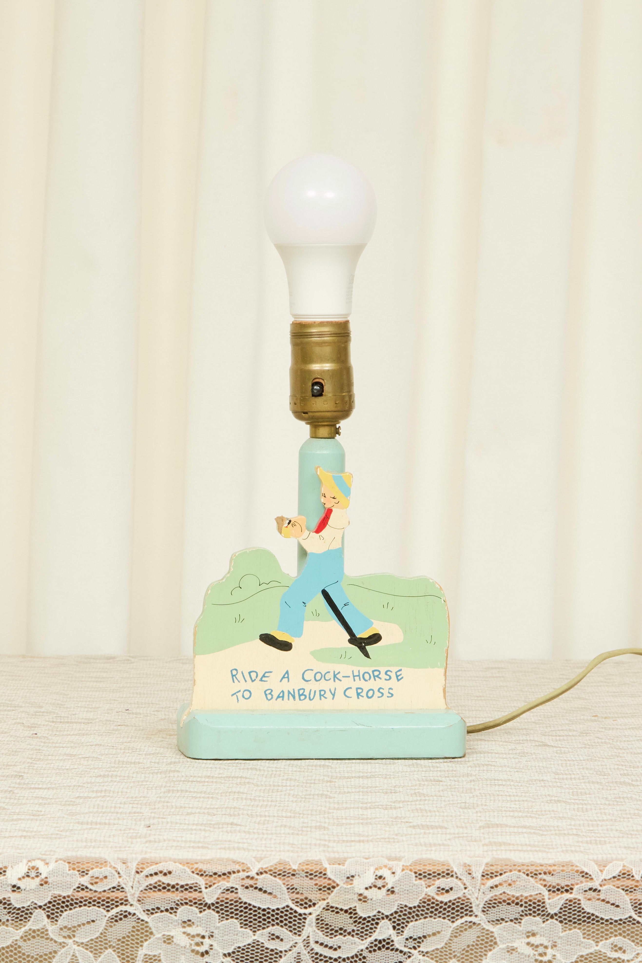 Vintage "Ride a Cock-Horse" Lamp