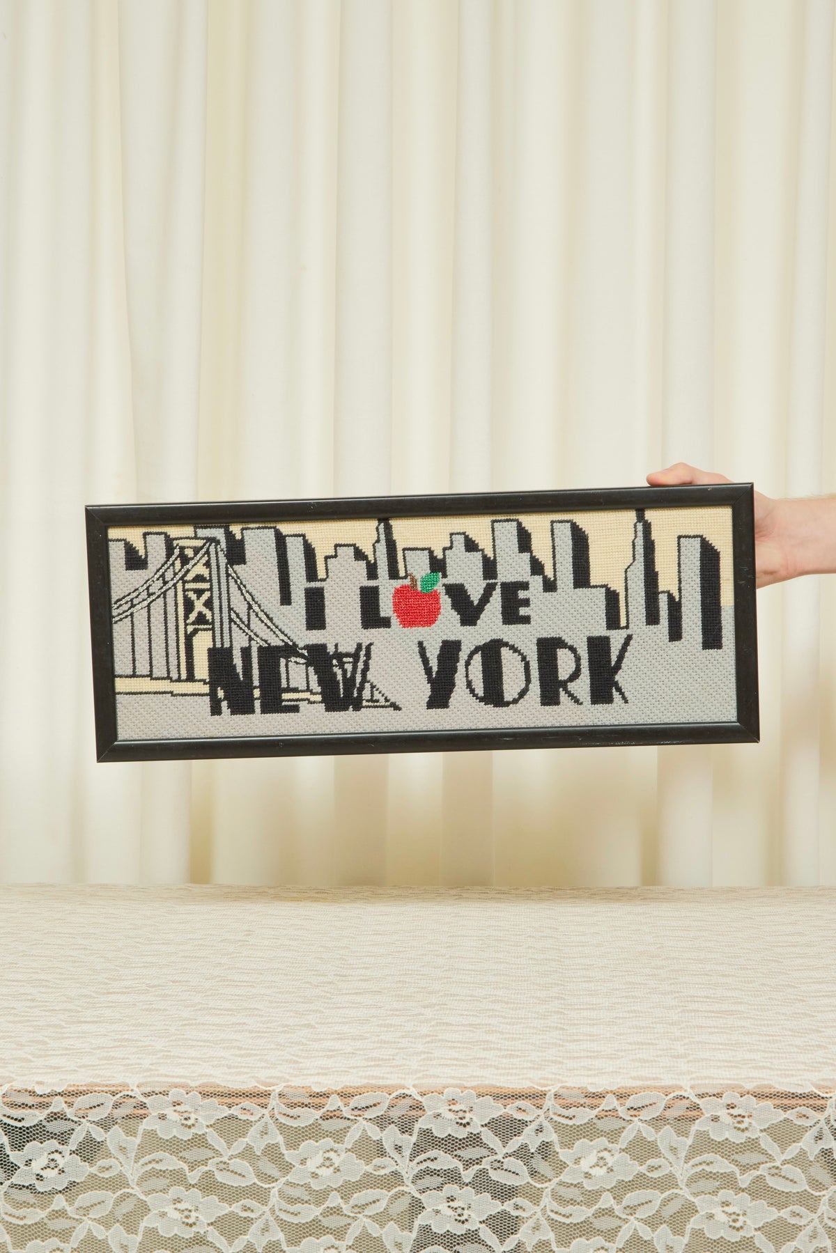 Vintage "I Love New York" Needlepoint