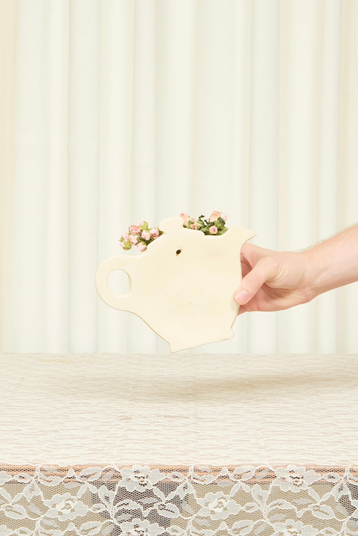 Vintage Teapot Wall Vase