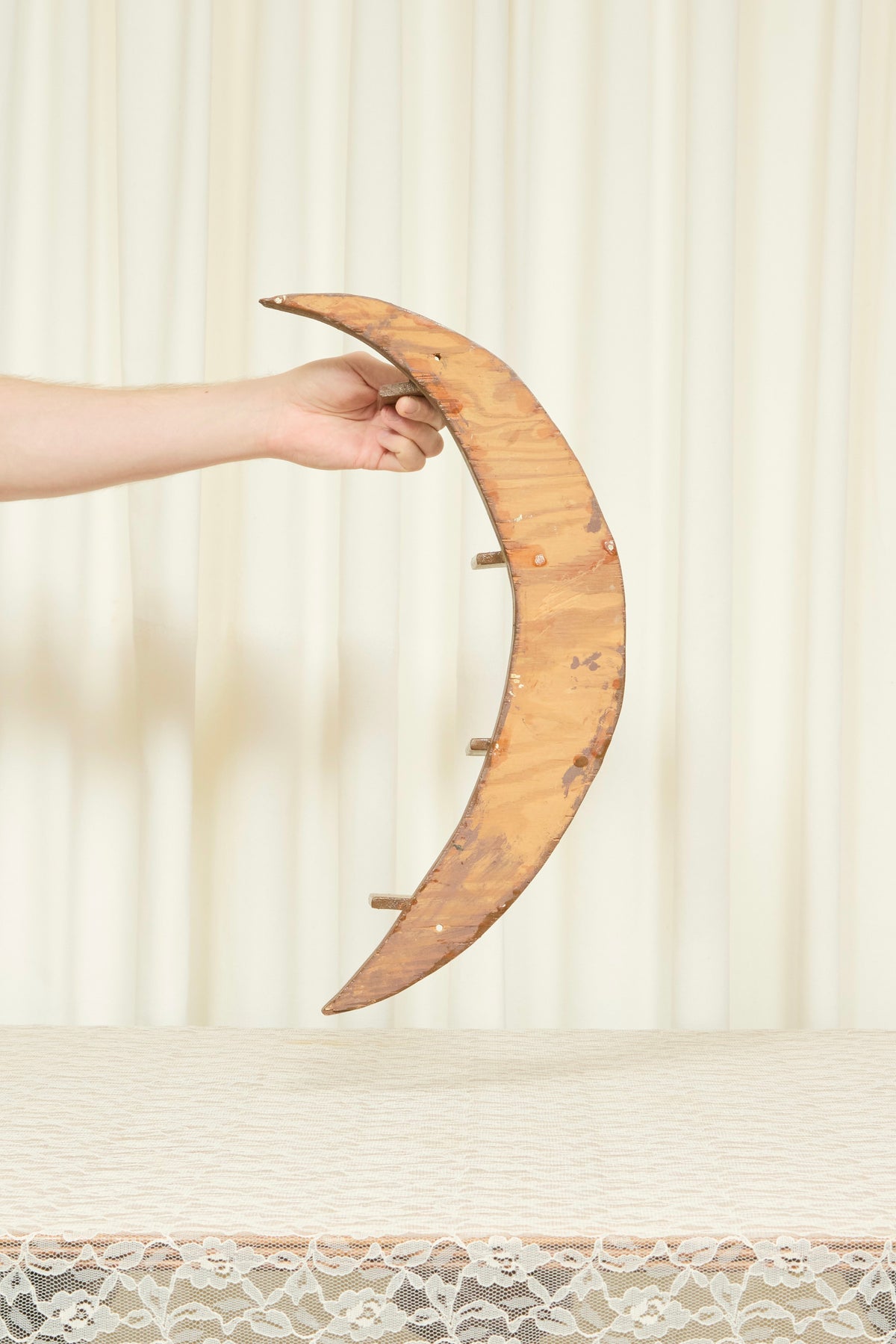 Vintage Crescent Moon Shelf