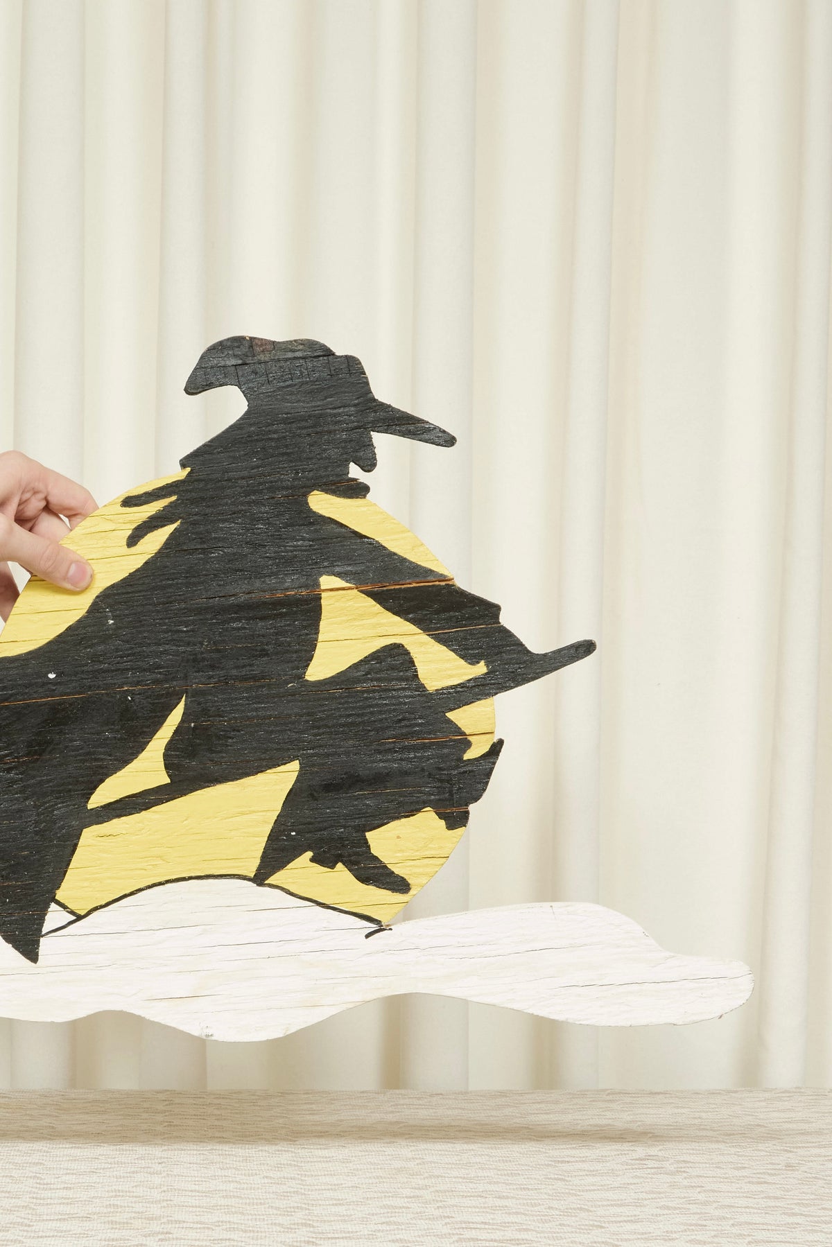 Vintage Folk Art Witch Wall Decor