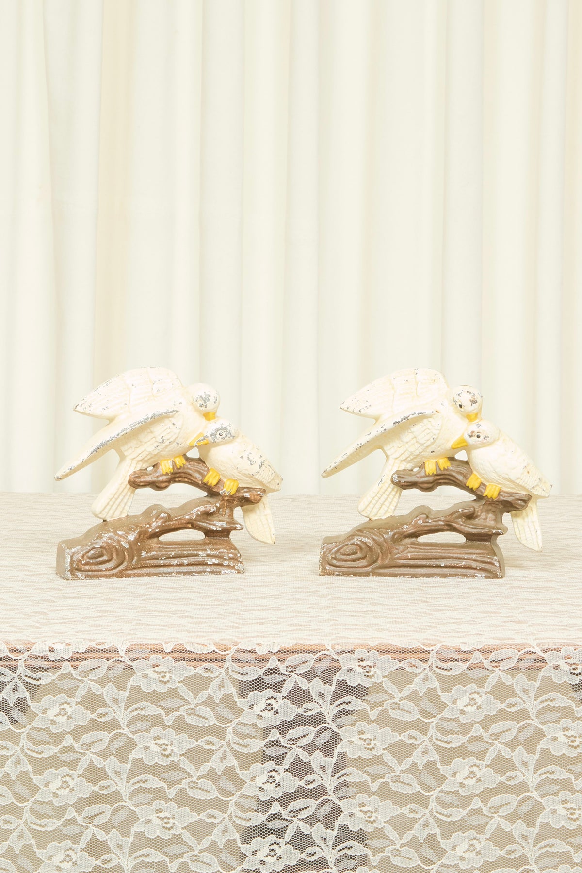 Vintage Dove Cast Iron Bookends Set/2