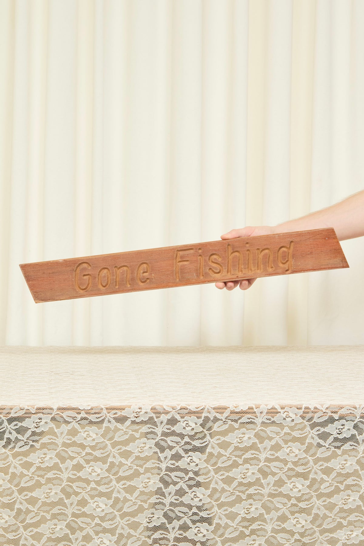 Vintage "Gone Fishing" Sign