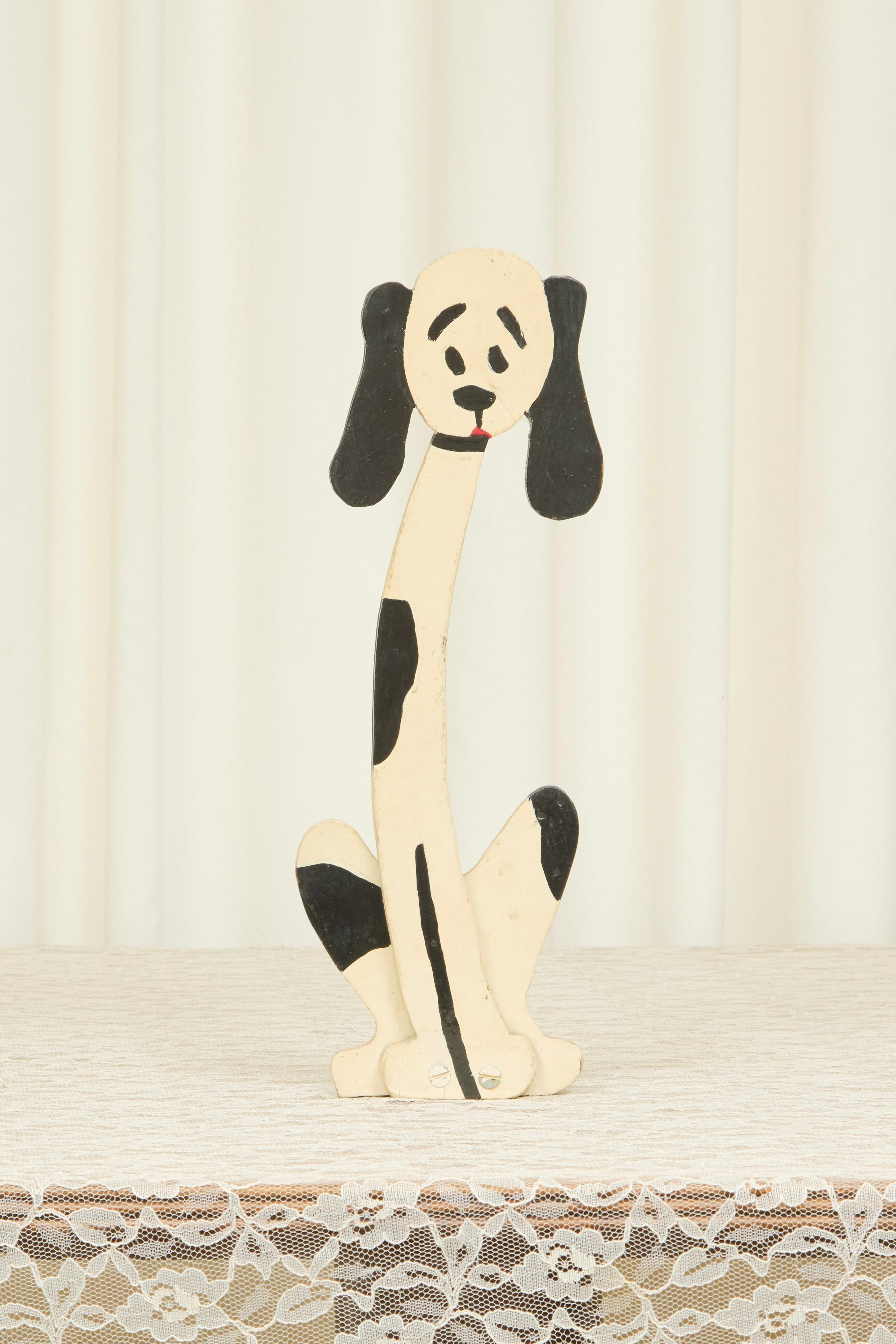 Vintage Folk Art Dog Doorstop/Figure