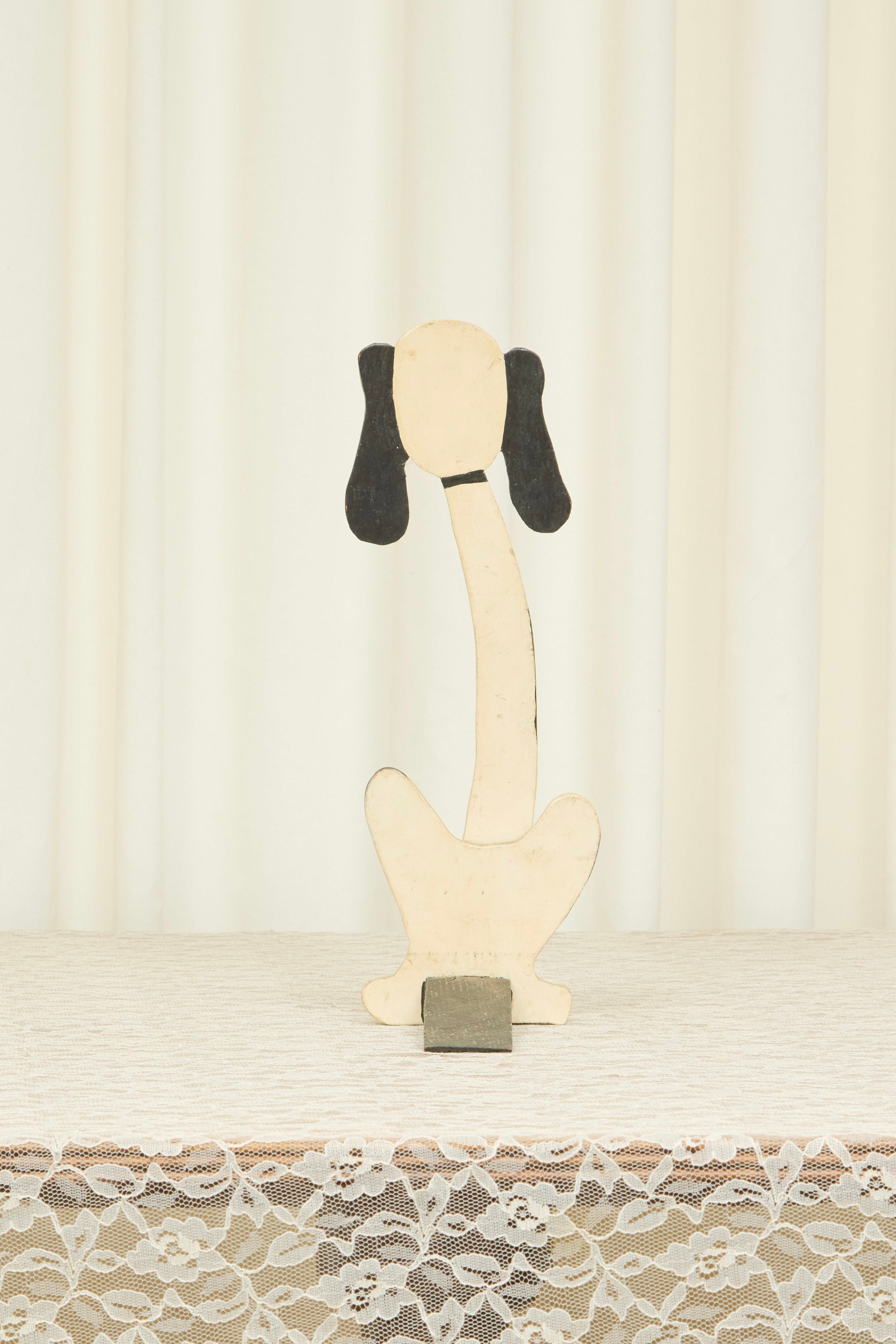 Vintage Folk Art Dog Doorstop/Figure