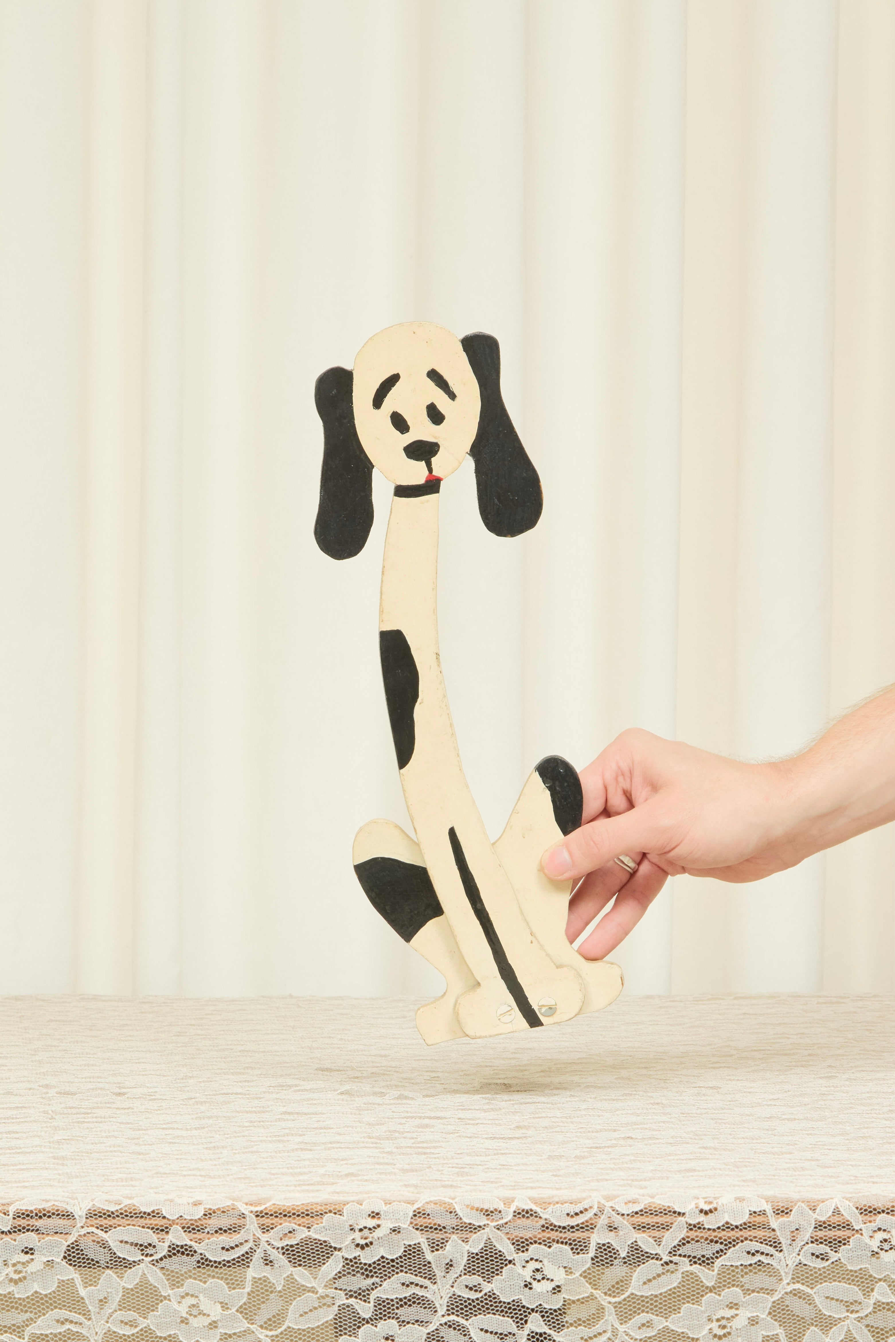 Vintage Folk Art Dog Doorstop/Figure
