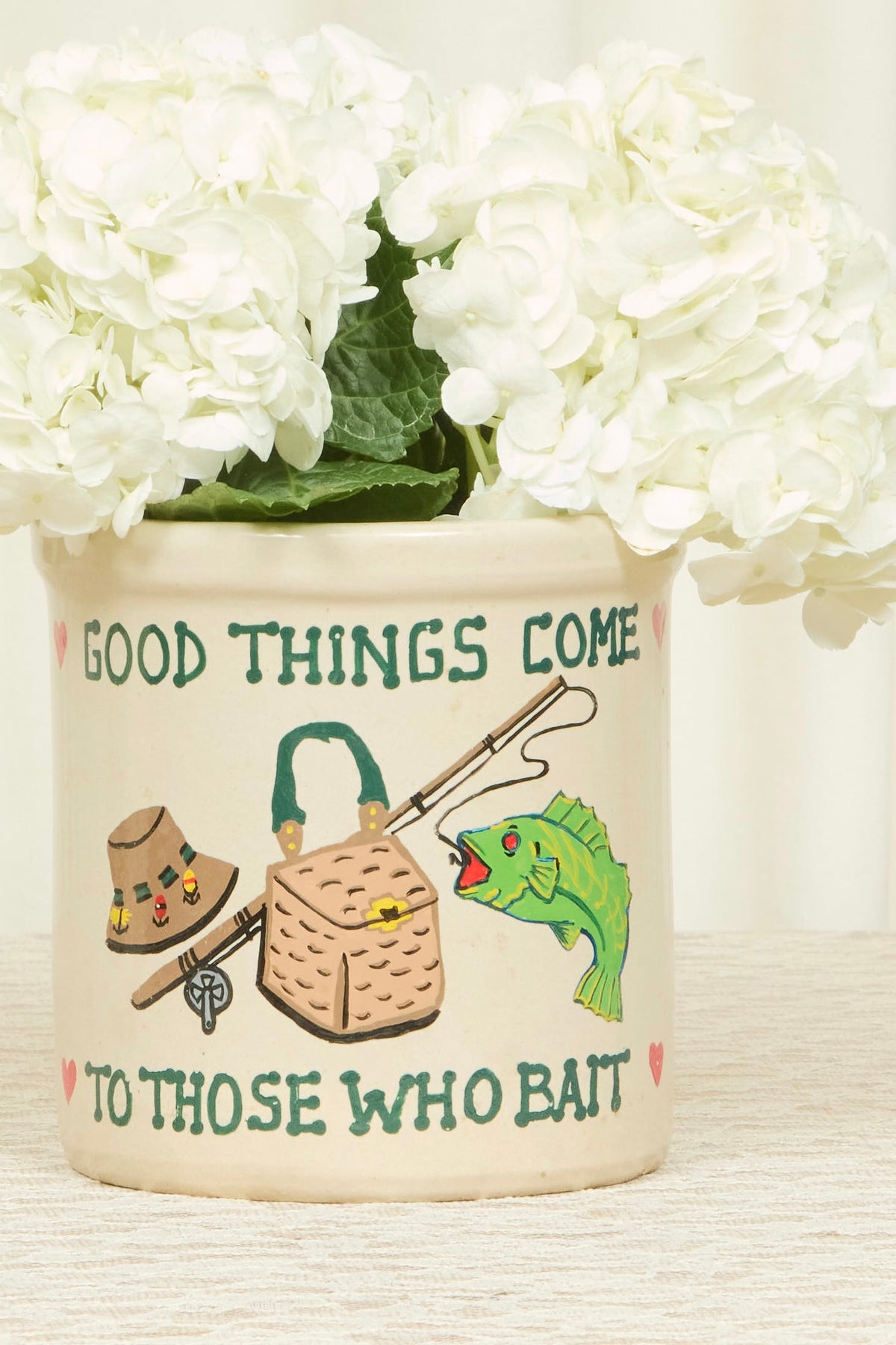 Vintage "Bait" Crock