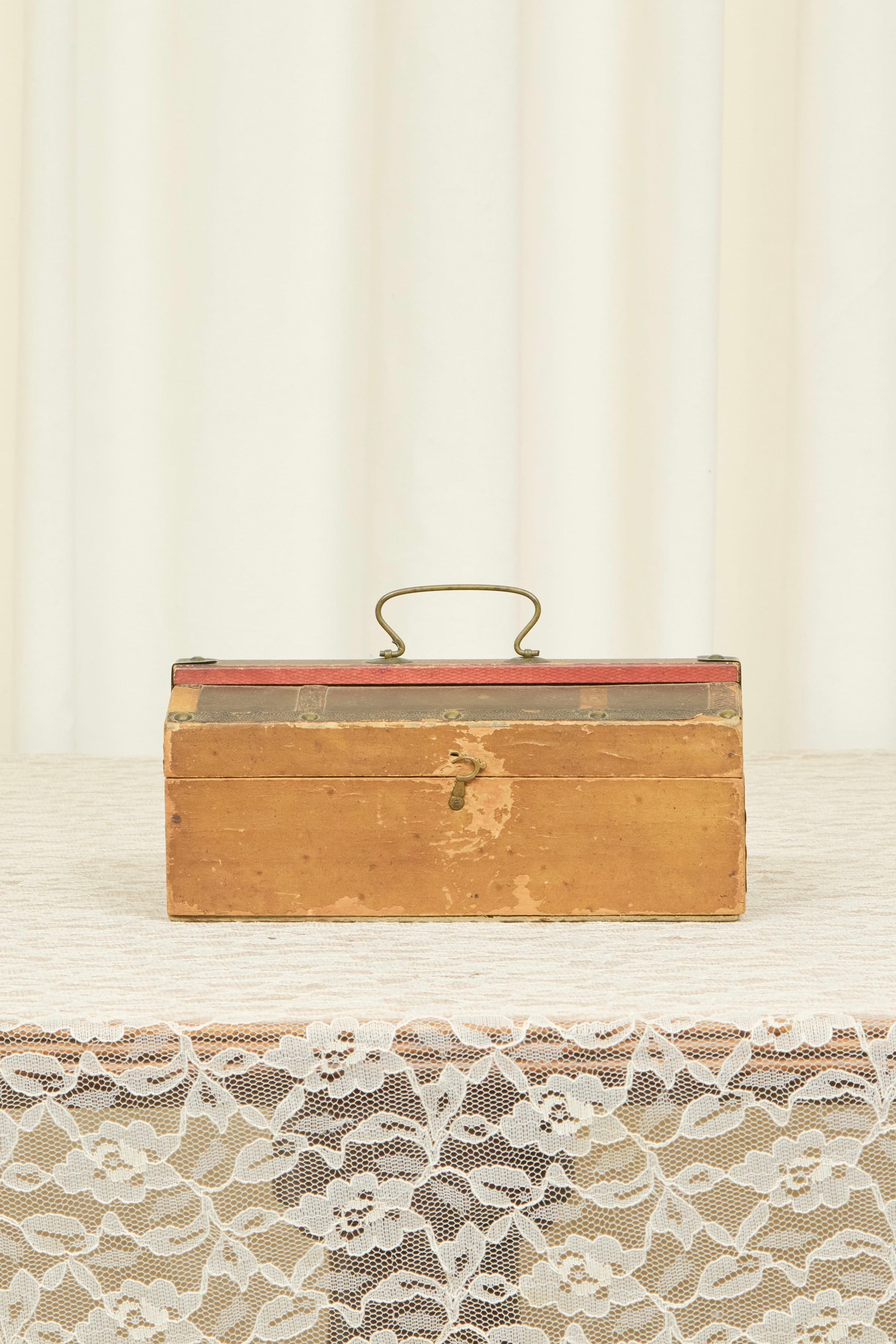 Vintage Mini Trunk Trinket Box