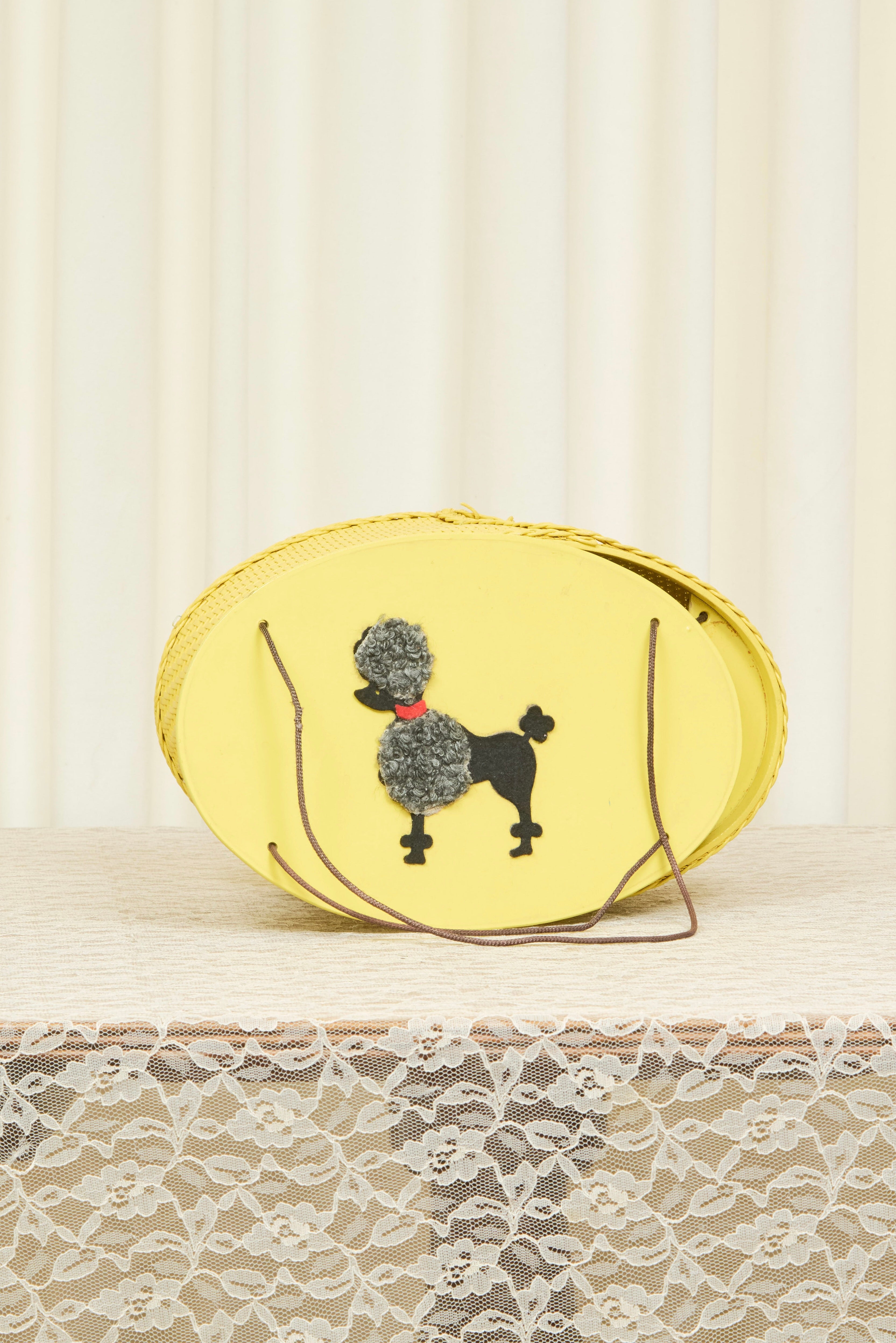 Vintage Poodle Basket