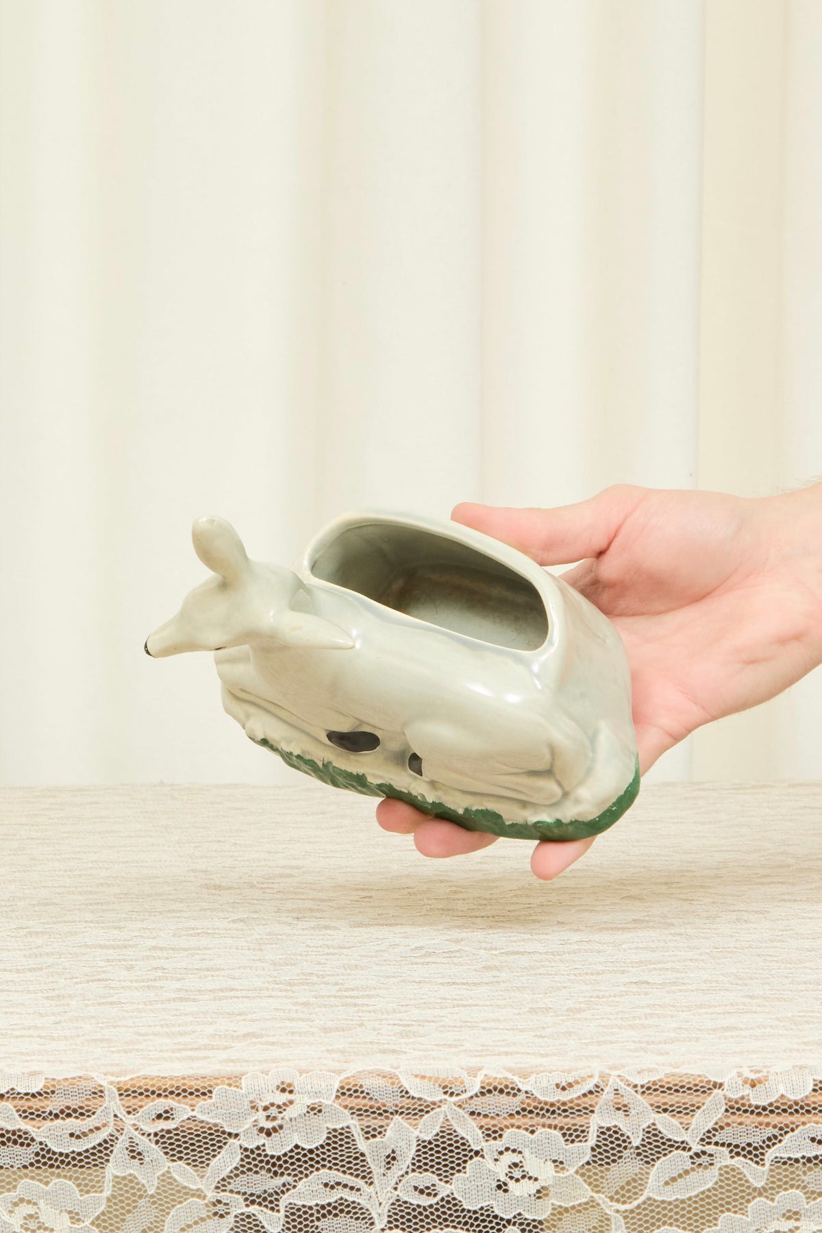 Vintage Deer Vase/Pen Holder