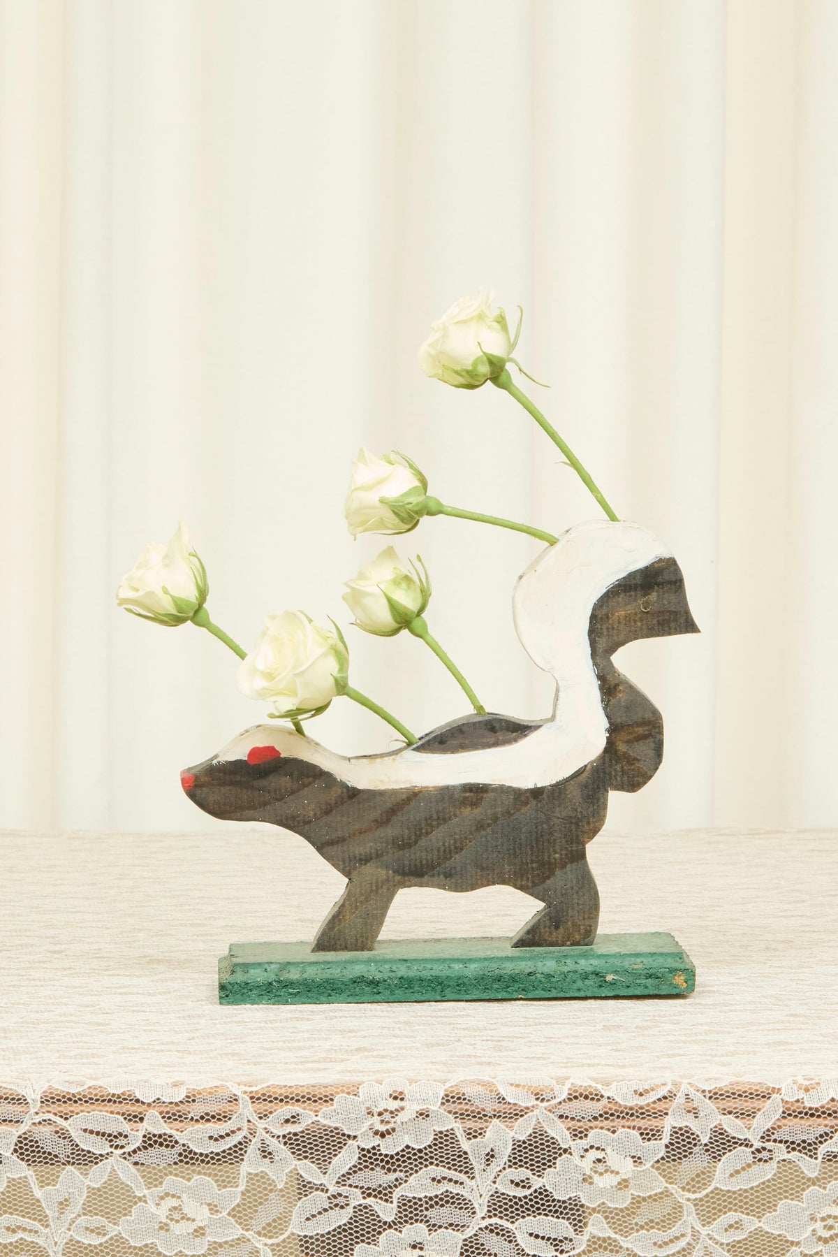 Vintage Skunk Pen Holder