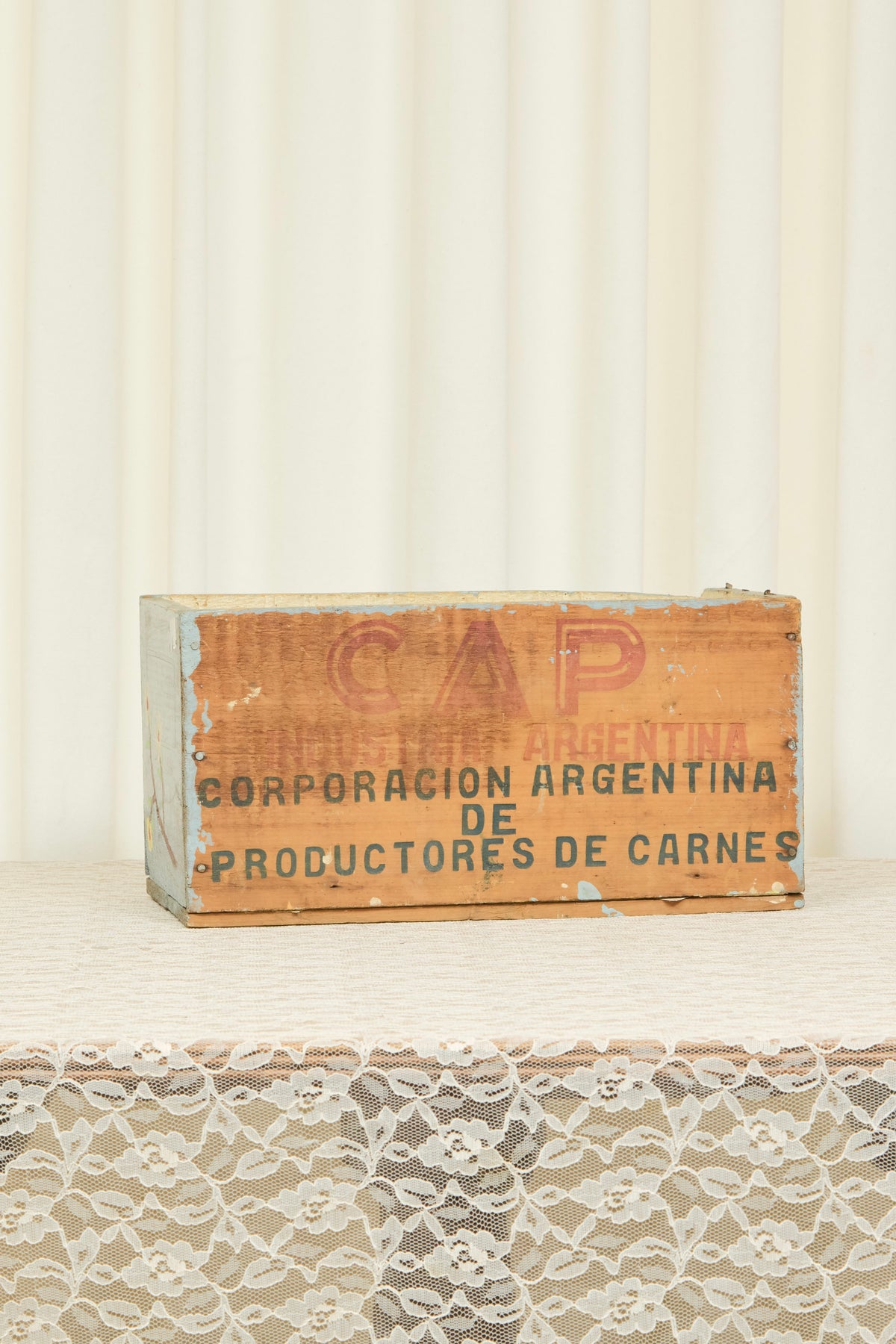 Vintage Painted Floral Box
