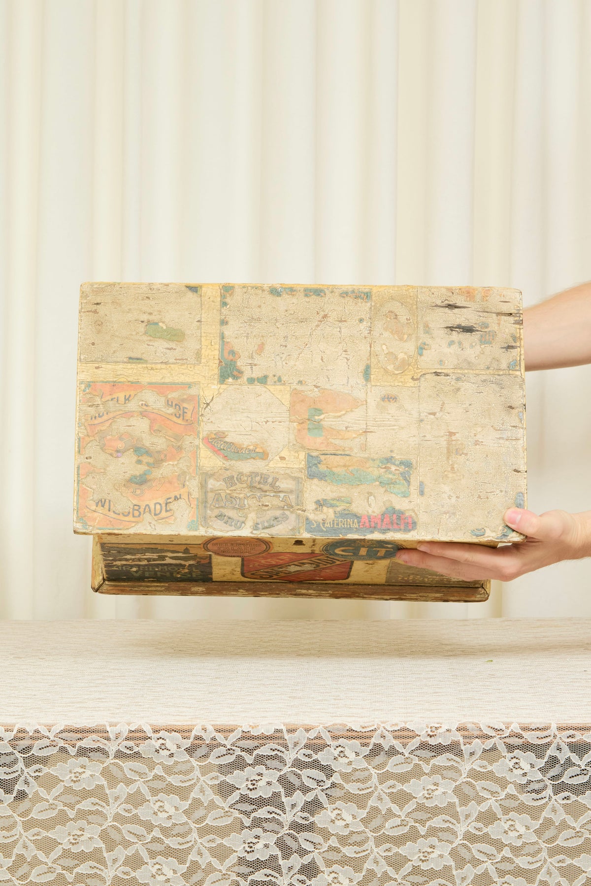 Vintage Decoupage Travel Box