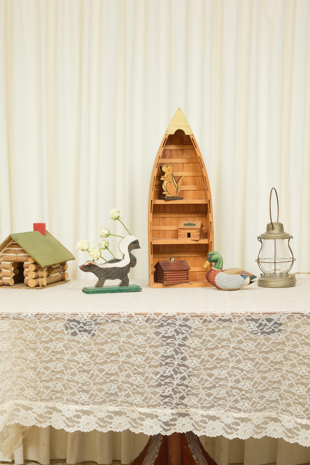 Vintage Boat Wall Shelf