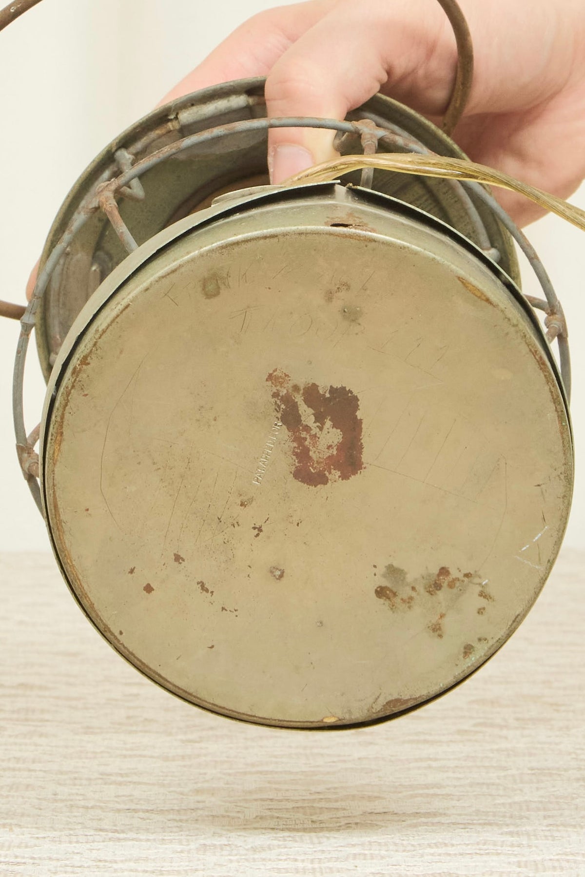 Vintage Metal Plug-In Lantern