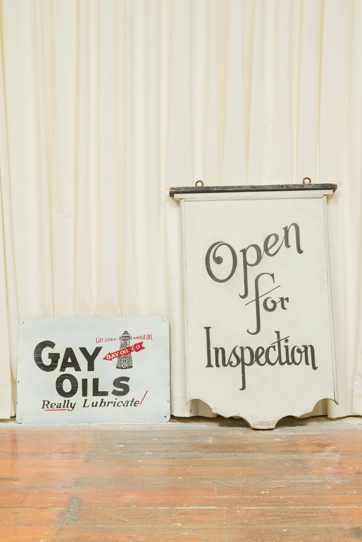 Vintage "Gay Oils" Metal Sign