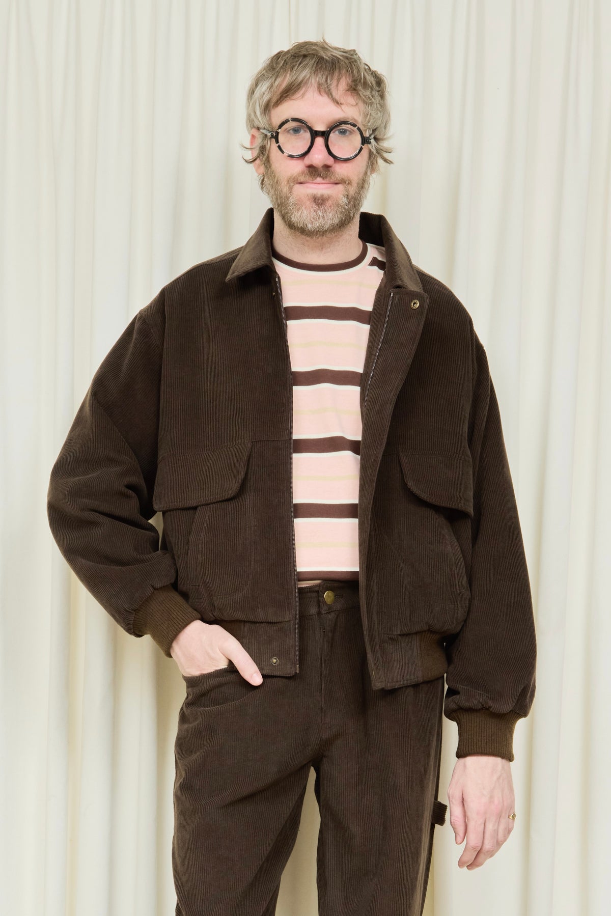 Dorian Corduroy Bomber Jacket
