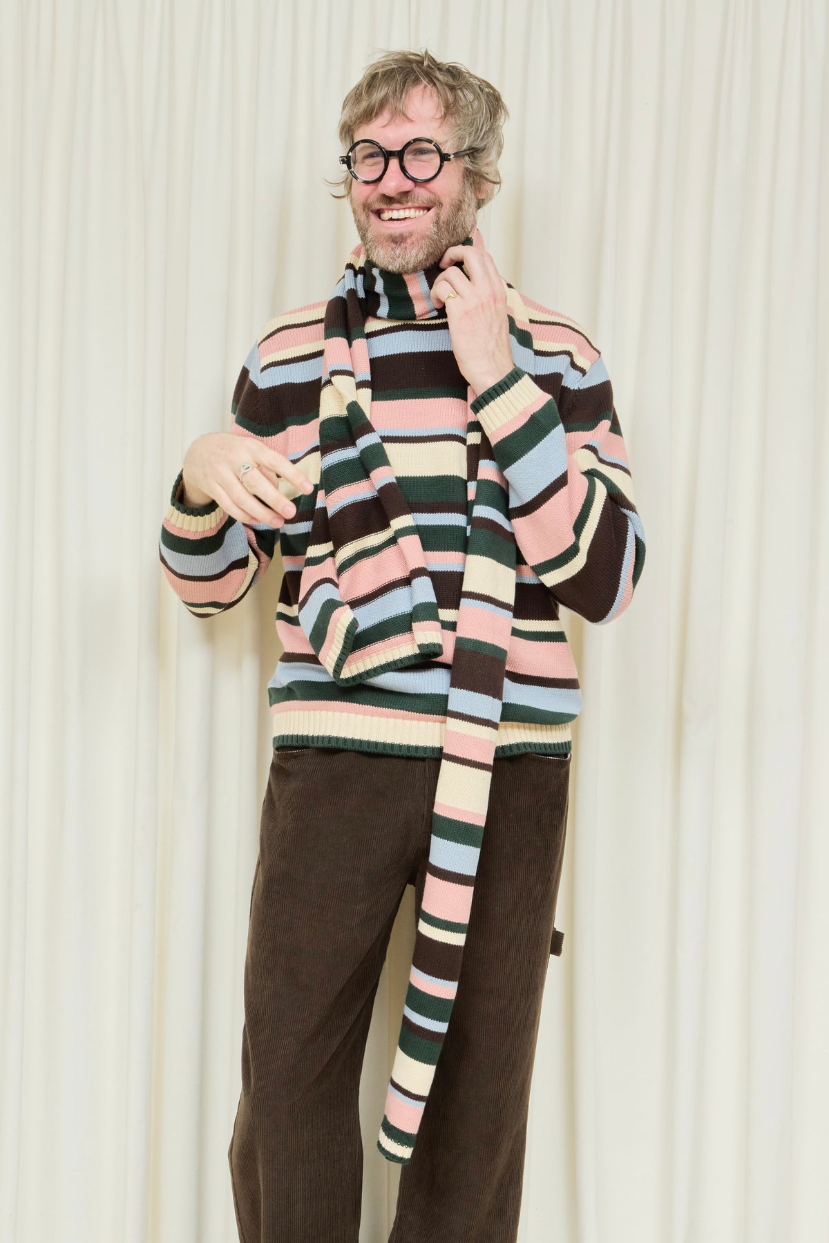 Ollie Striped Scarf