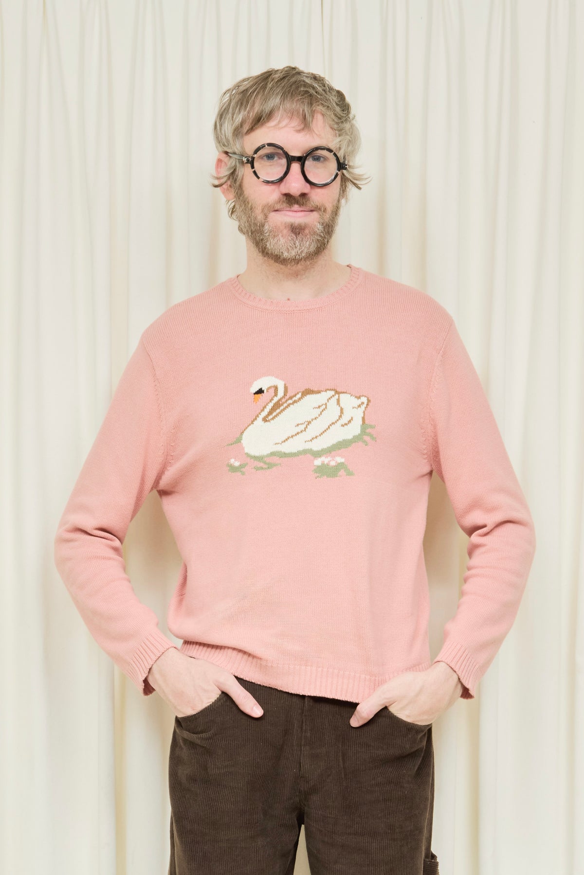 Millhouse Swan Intarsia Sweater