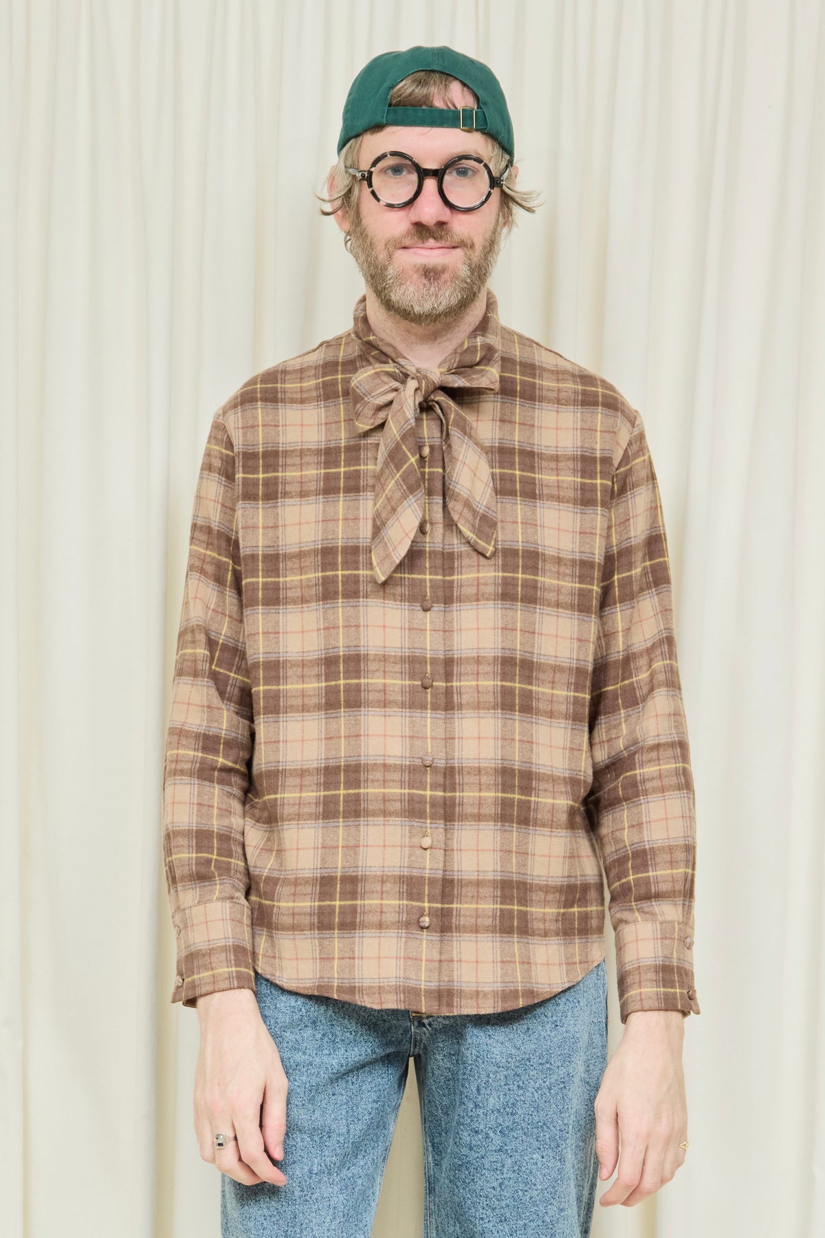 Luther Long Sleeve Flannel Tie Shirt