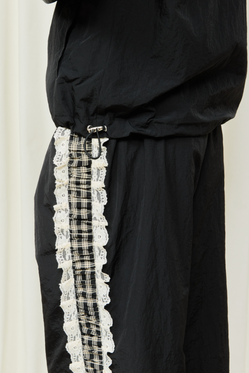 Wilbur Ruched Stripe Windbreaker Pant