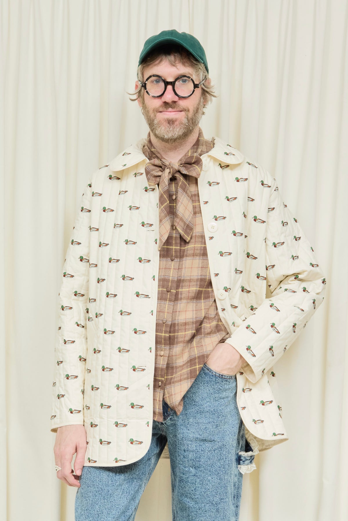 Arnie Mallard Print Quilted Jacket