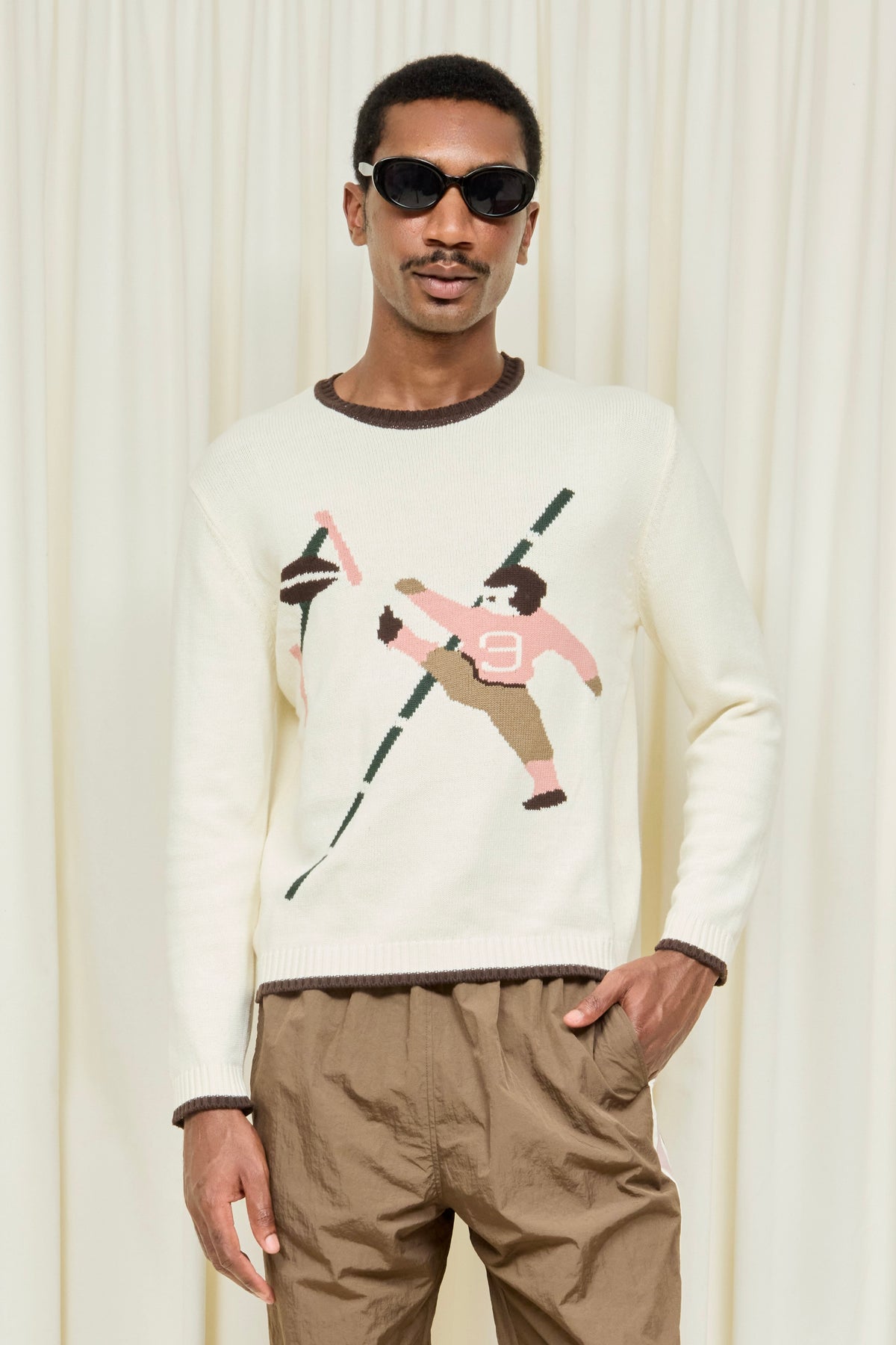 Newtie Football Intarsia Sweater