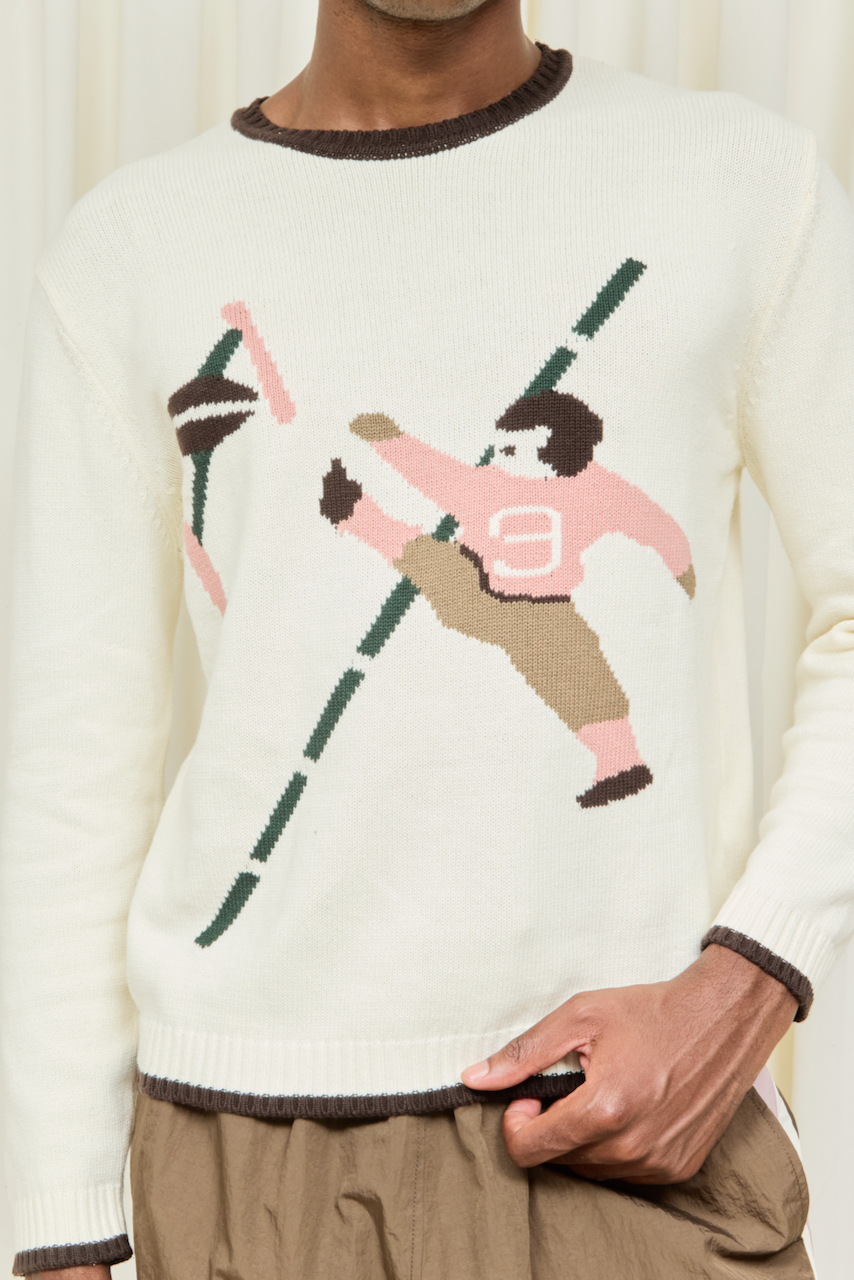 Newtie Football Intarsia Sweater