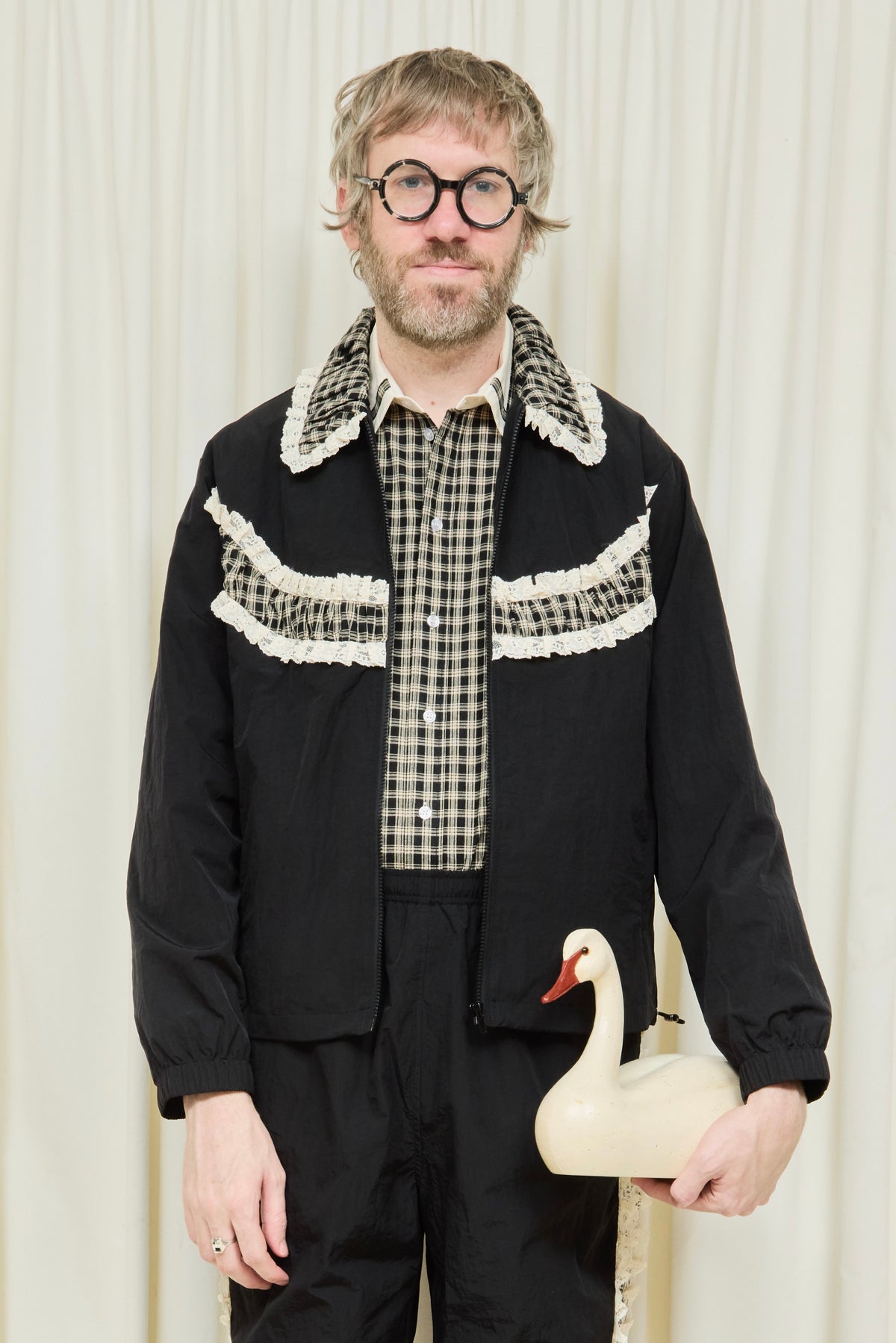 Kennedy Ruched Stripe Track Jacket