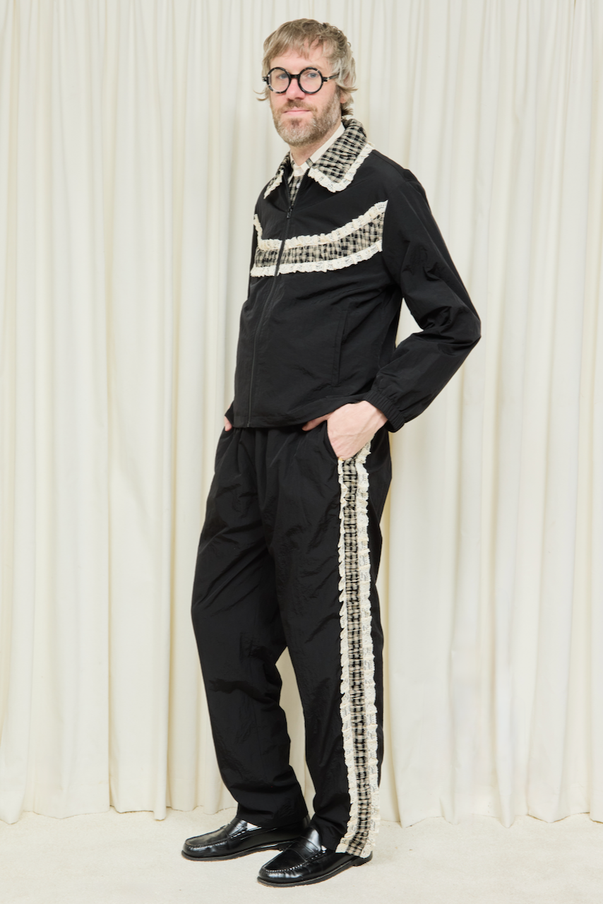 Kennedy Ruched Stripe Track Jacket