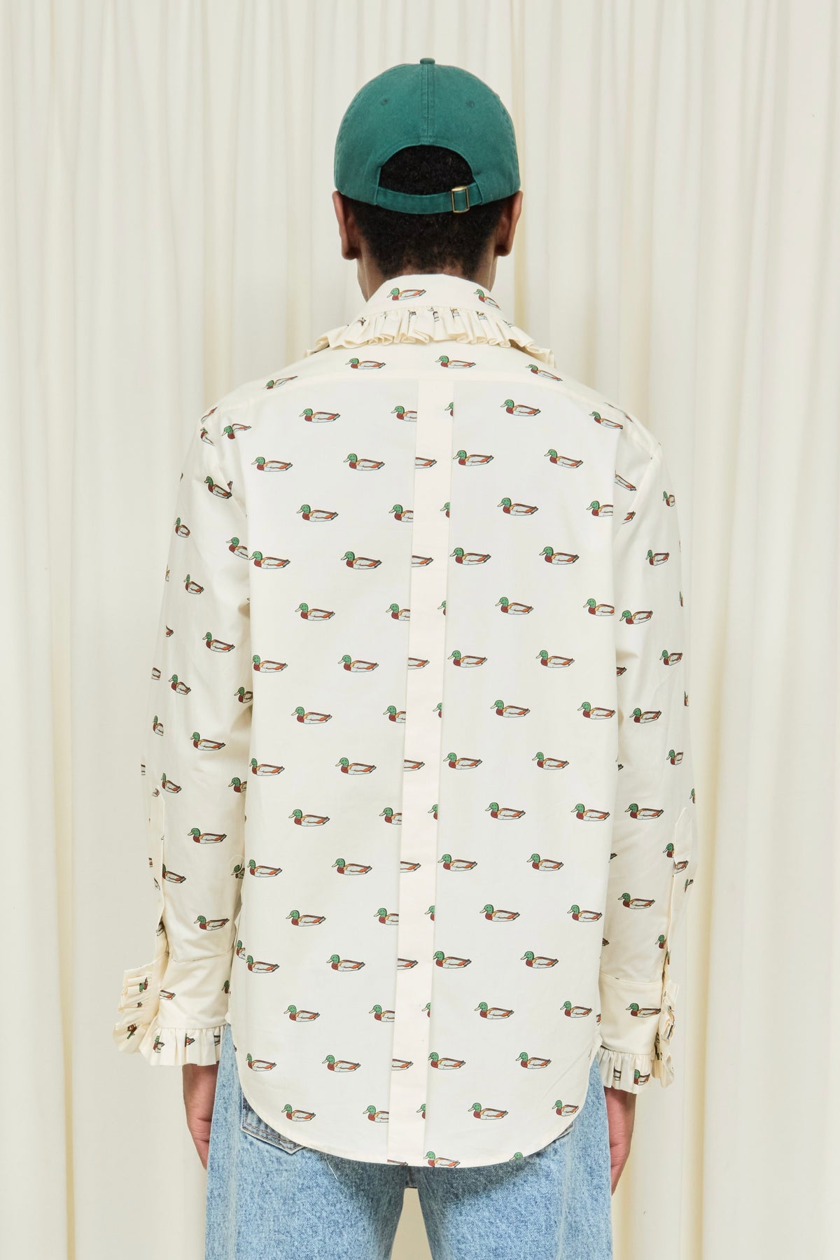 Pippa Ruffle Collar Button Down Shirt