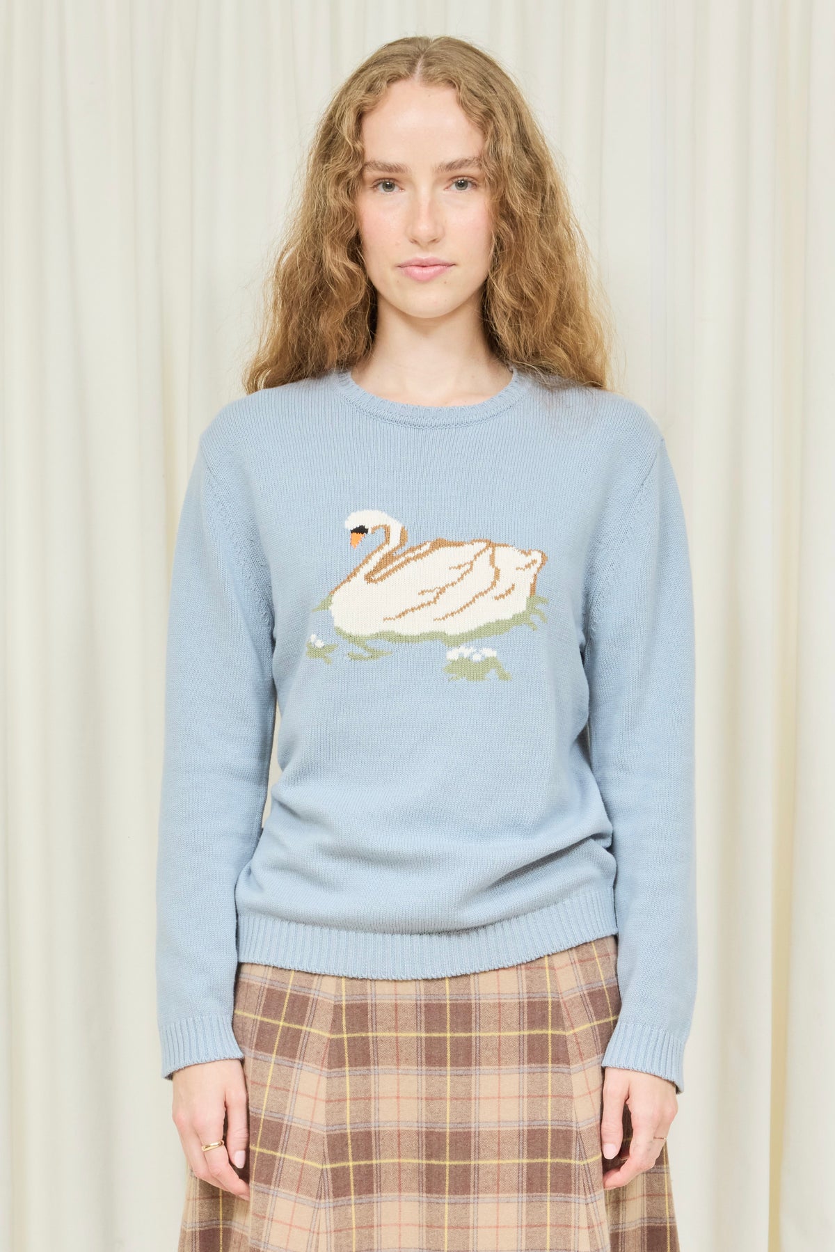Millhouse Swan Intarsia Sweater