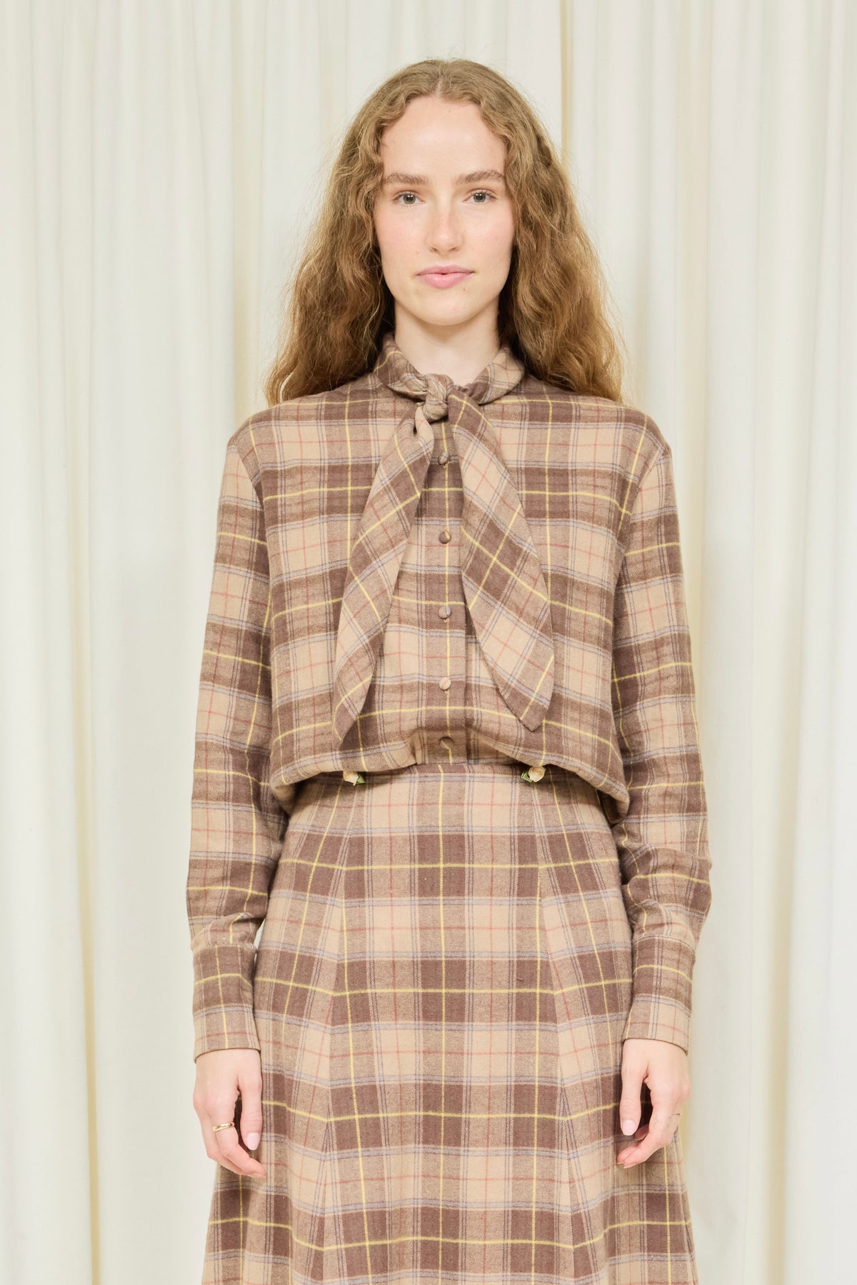 Luther Long Sleeve Flannel Tie Shirt