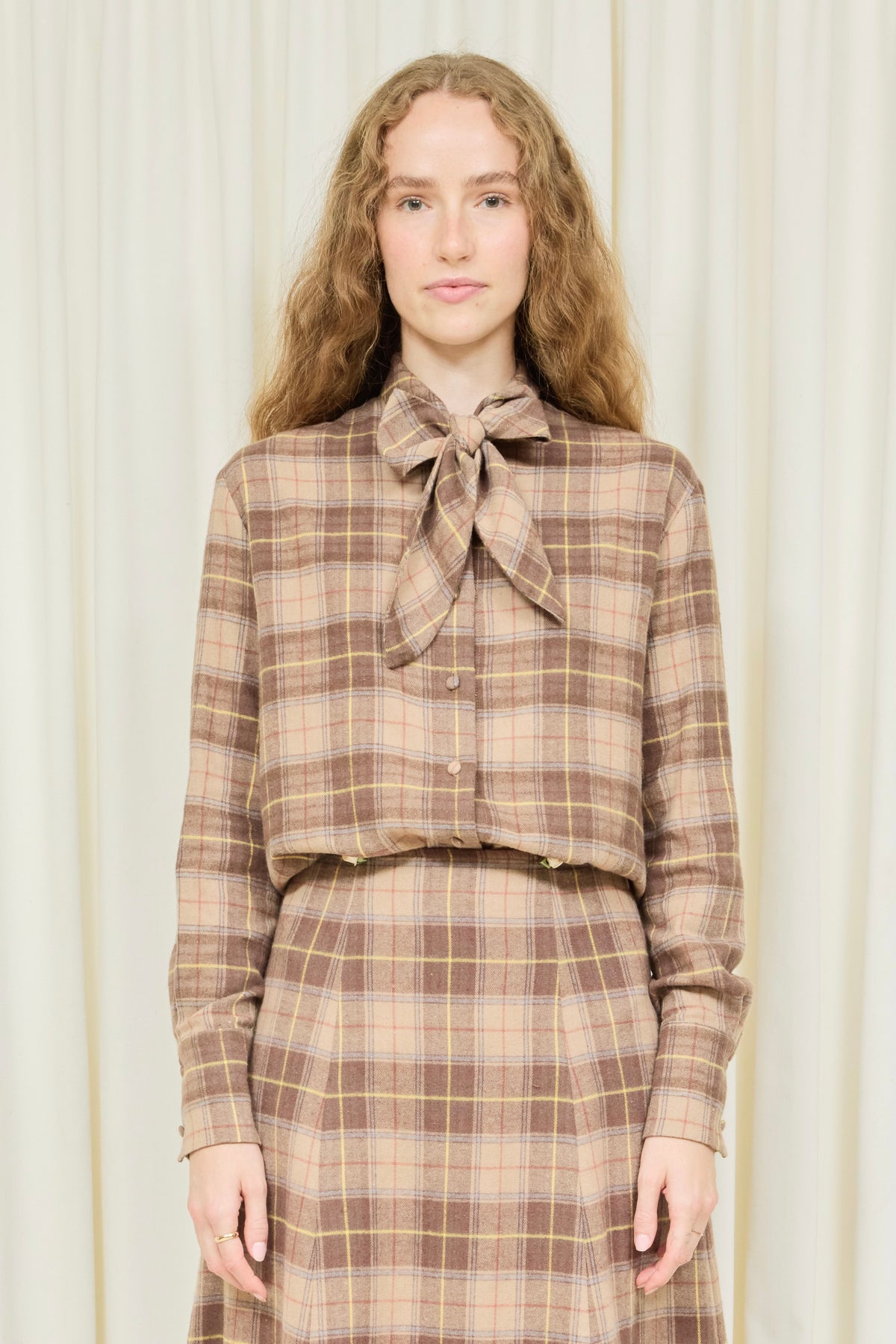 Luther Long Sleeve Flannel Tie Shirt