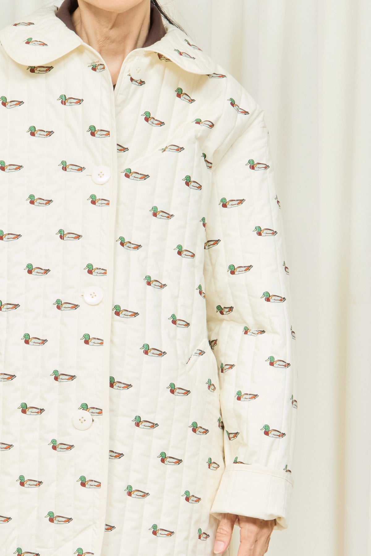Arnie Mallard Print Quilted Jacket
