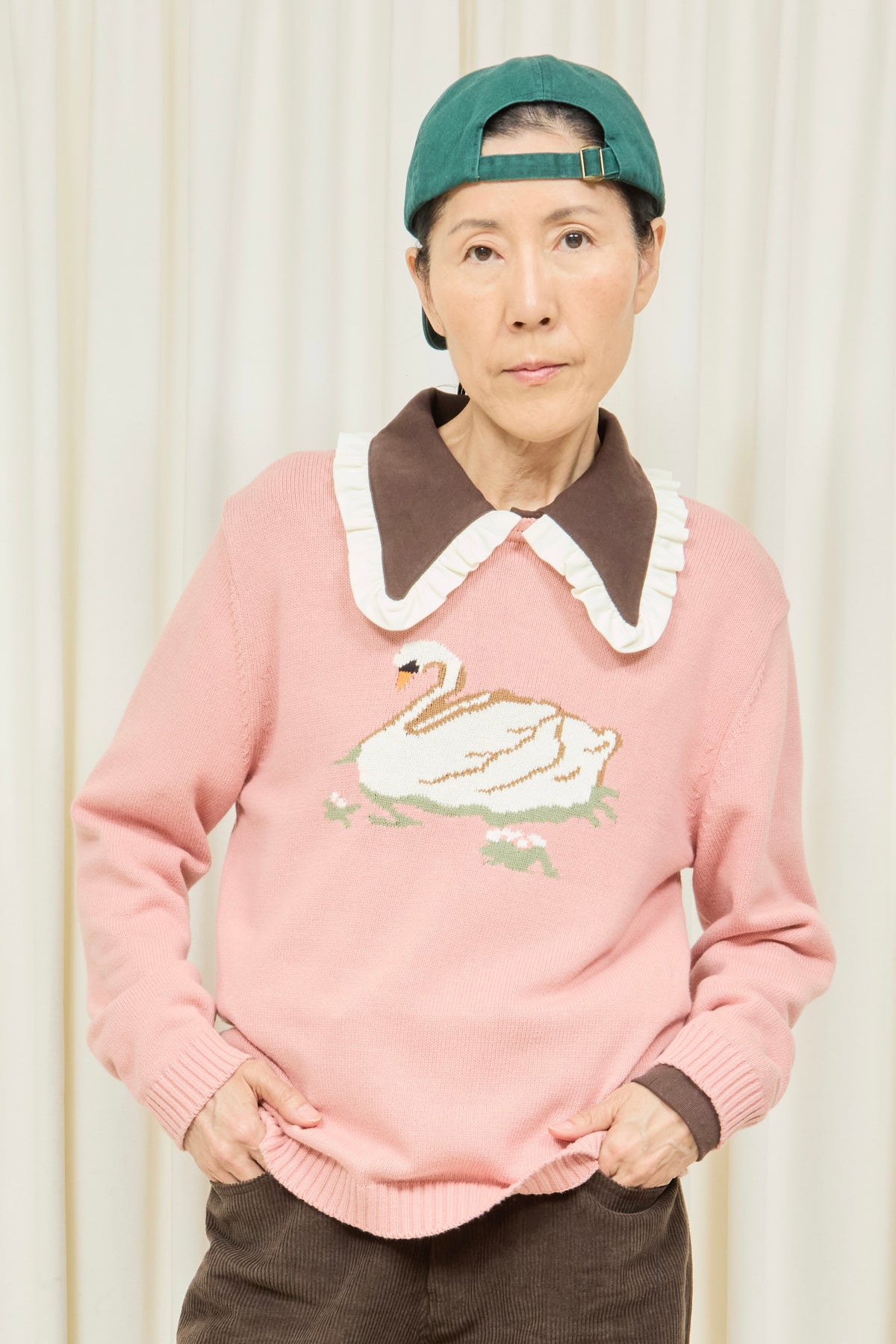 Millhouse Swan Intarsia Sweater