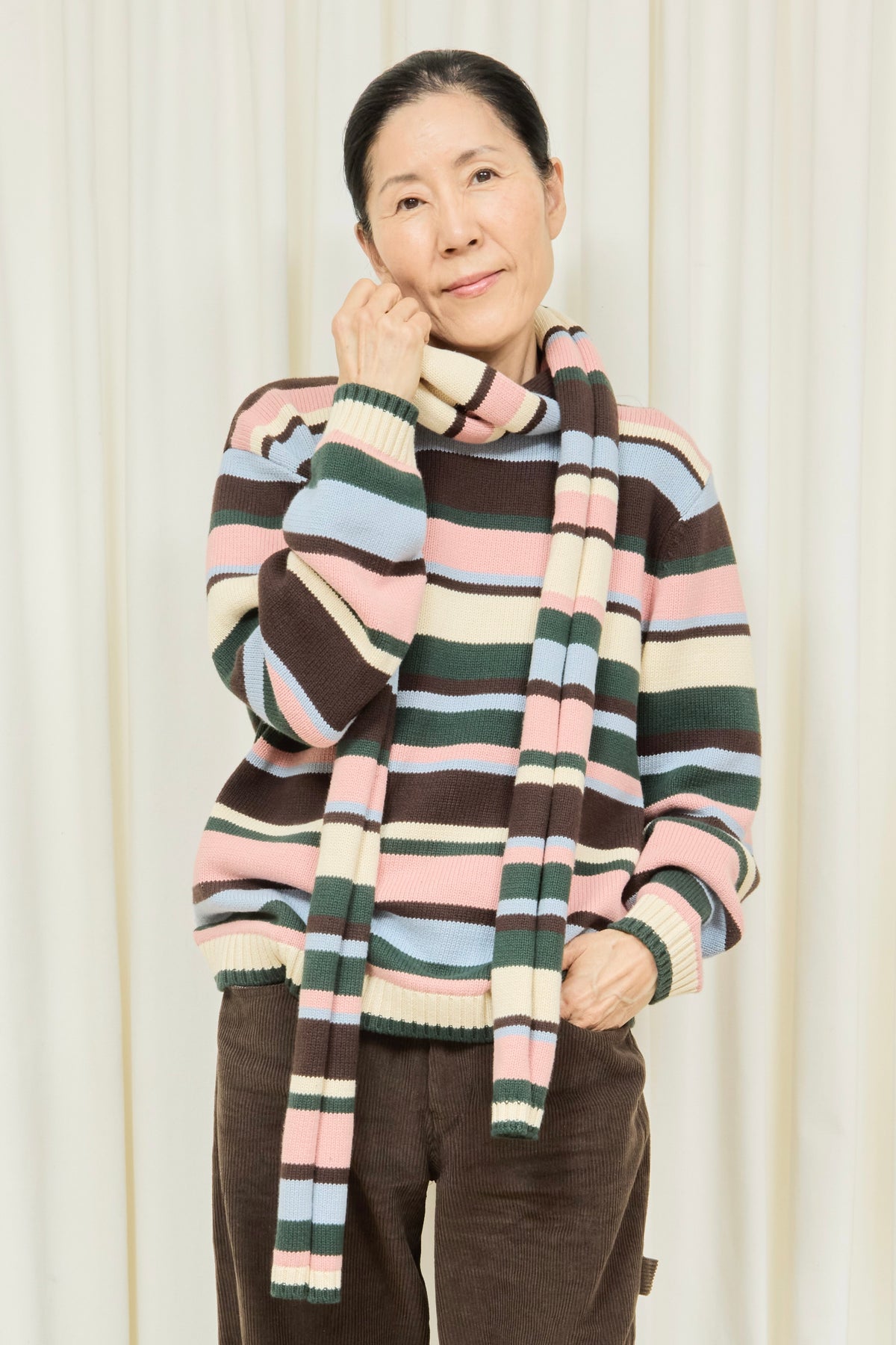 Ollie Striped Scarf