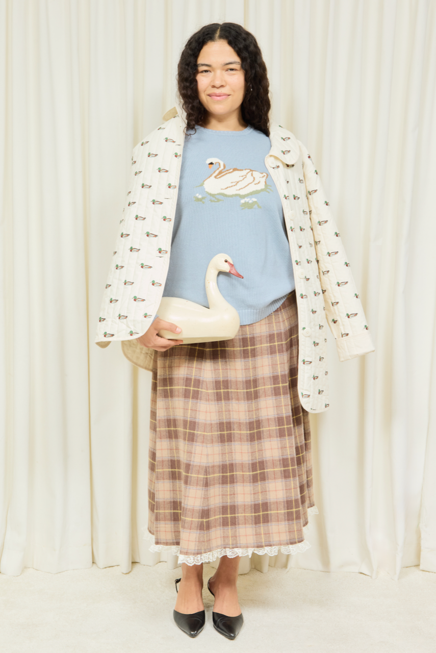 Millhouse Swan Intarsia Sweater