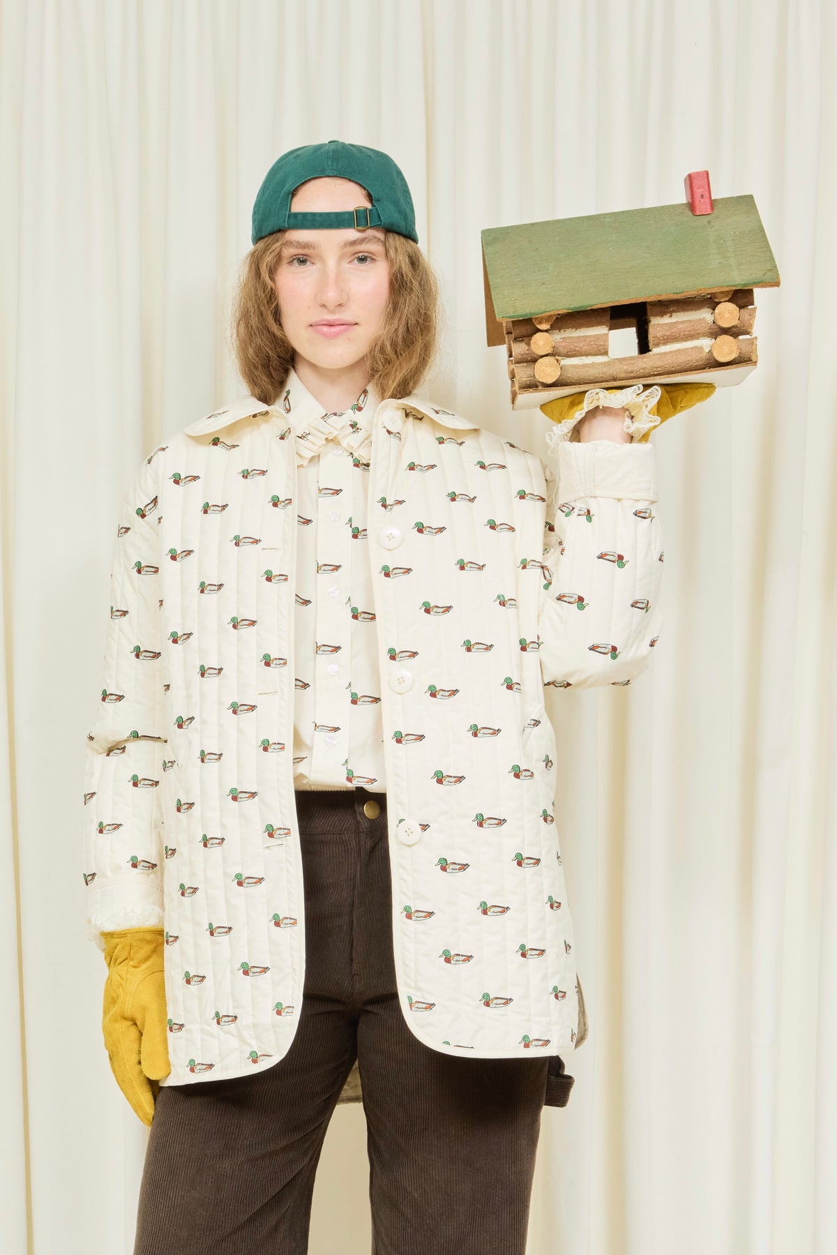 Arnie Mallard Print Quilted Jacket