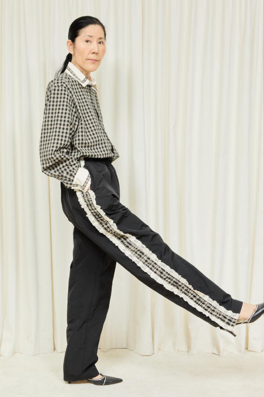 Wilbur Ruched Stripe Windbreaker Pant