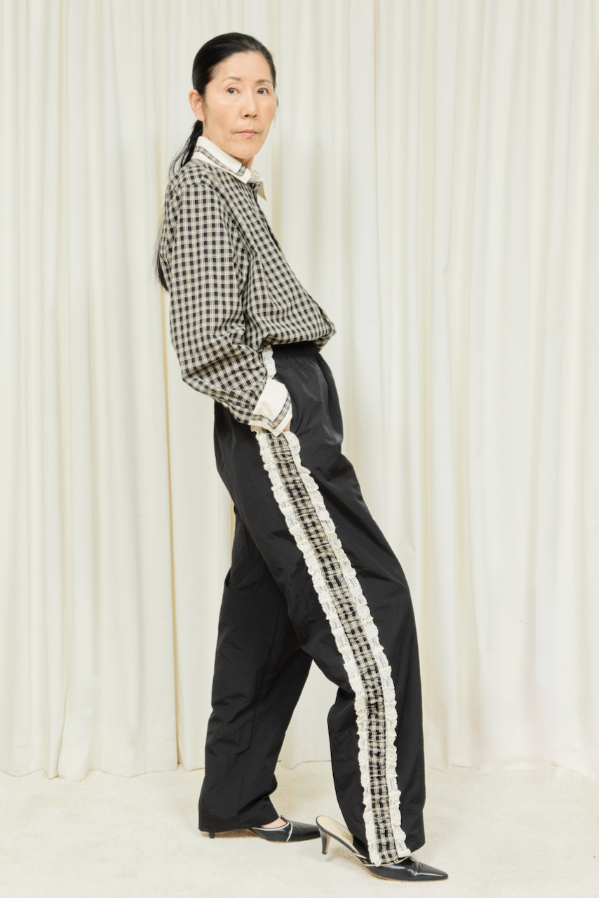 Wilbur Ruched Stripe Windbreaker Pant
